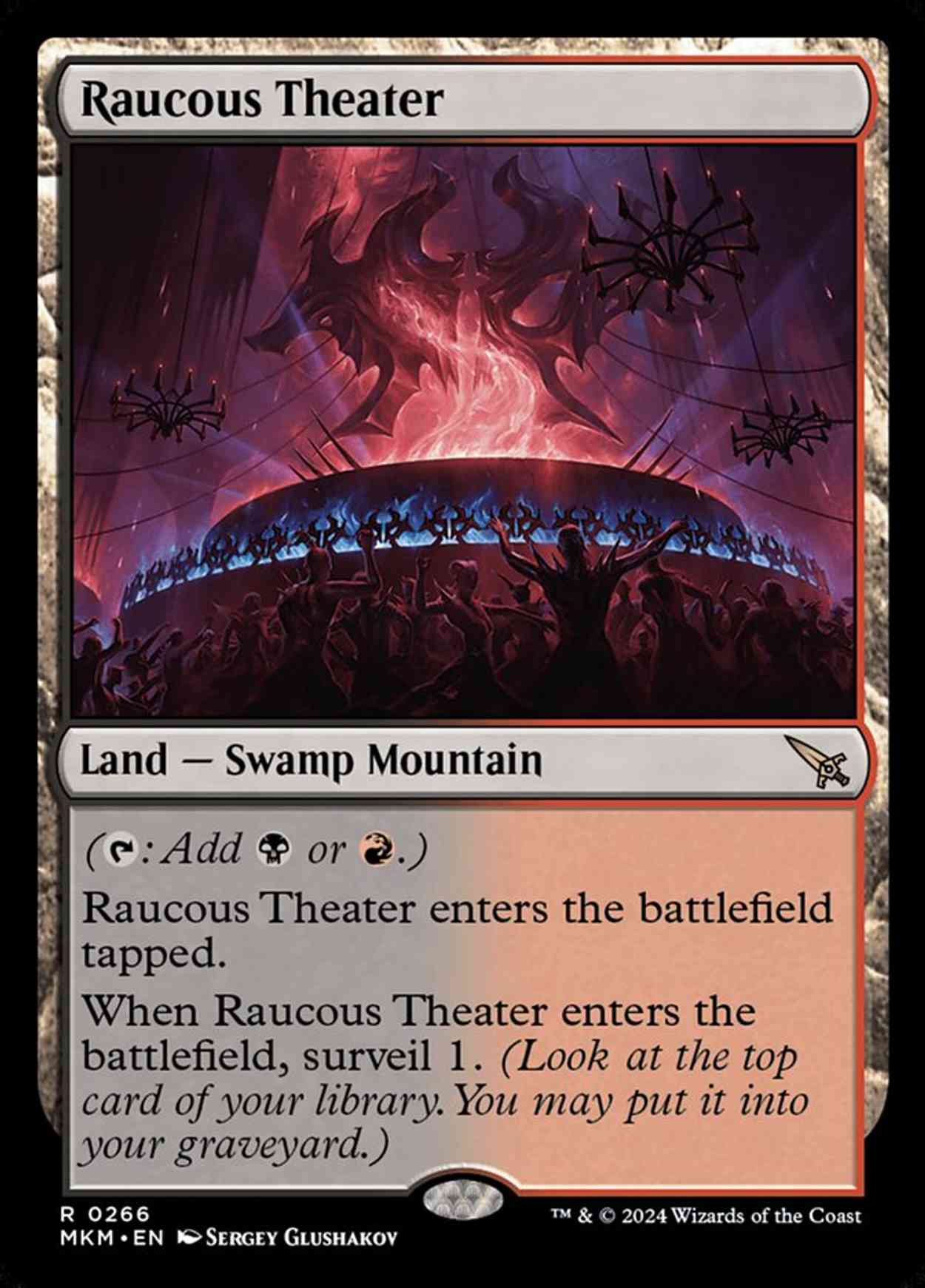 Raucous Theater magic card front