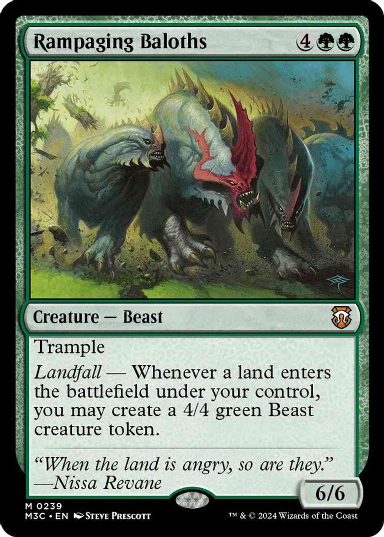 Rampaging Baloths (Ripple Foil) magic card front