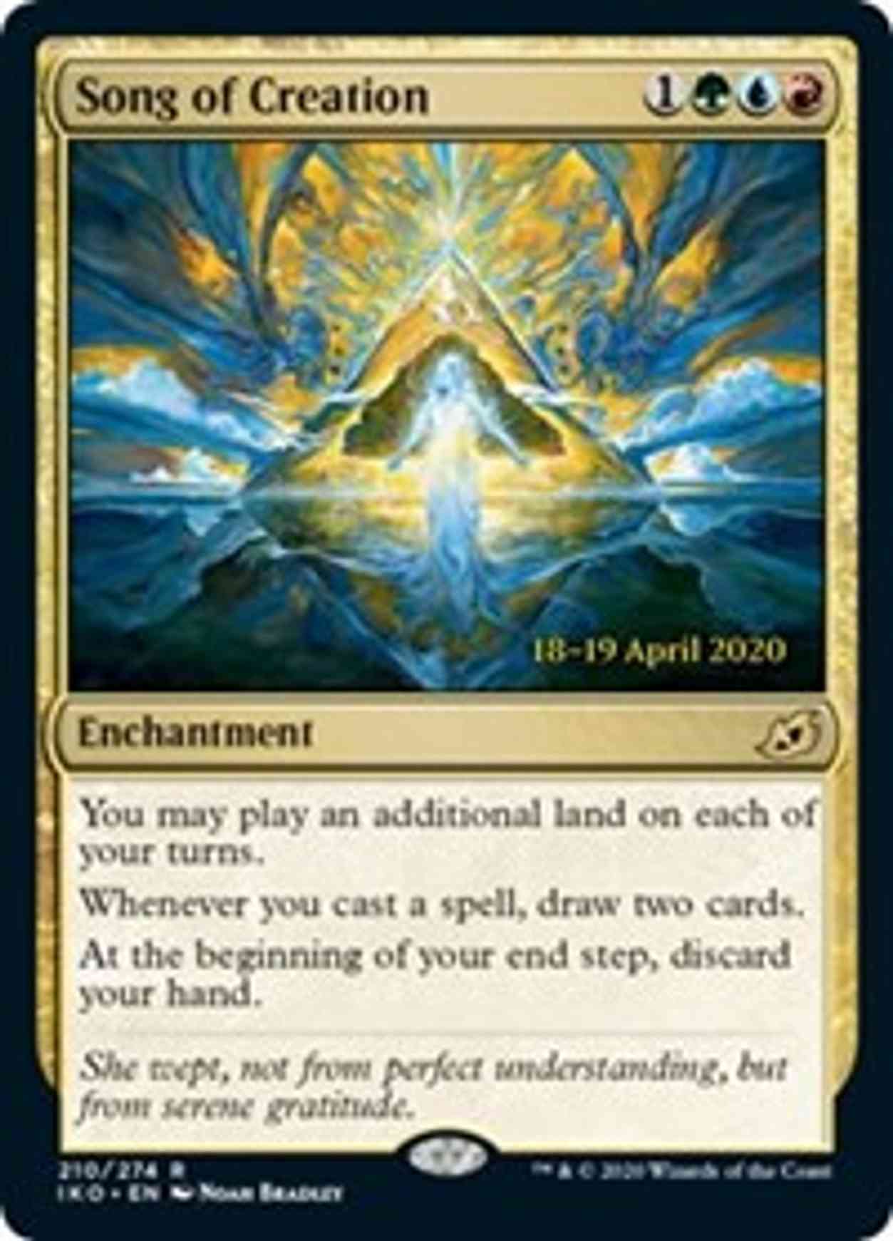 Song of Creation magic card front