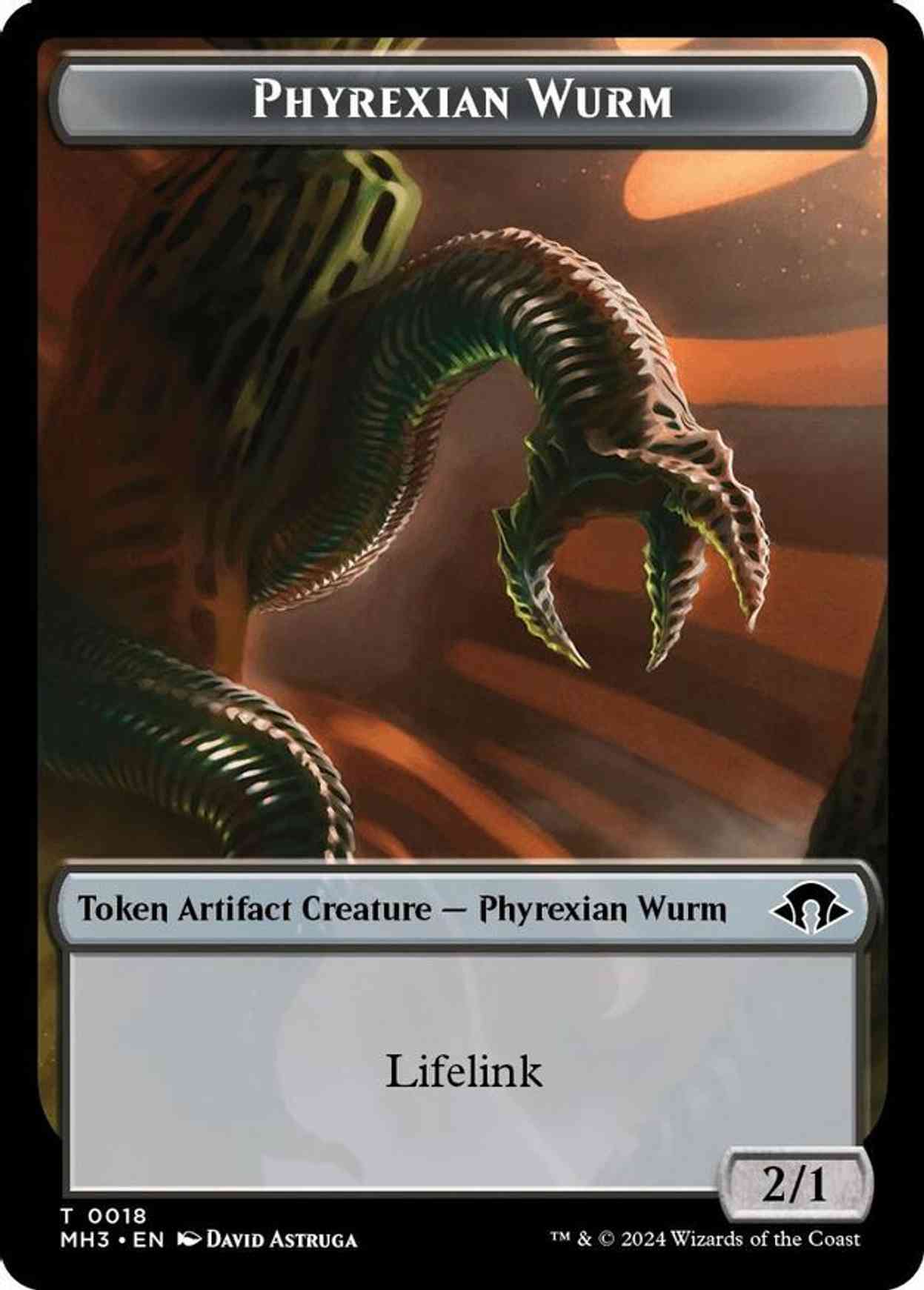 Phyrexian Wurm Token (0018) magic card front