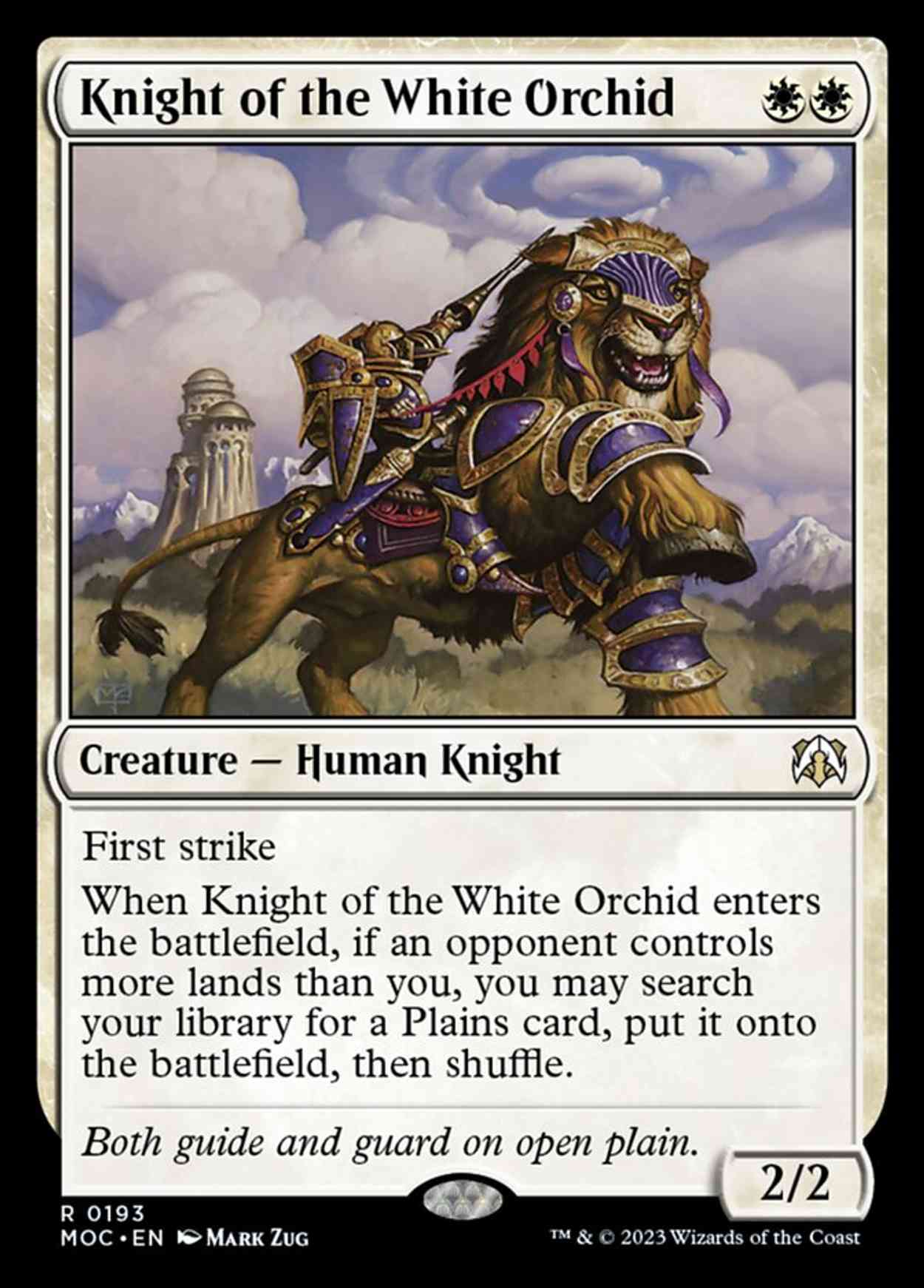 Knight of the White Orchid magic card front
