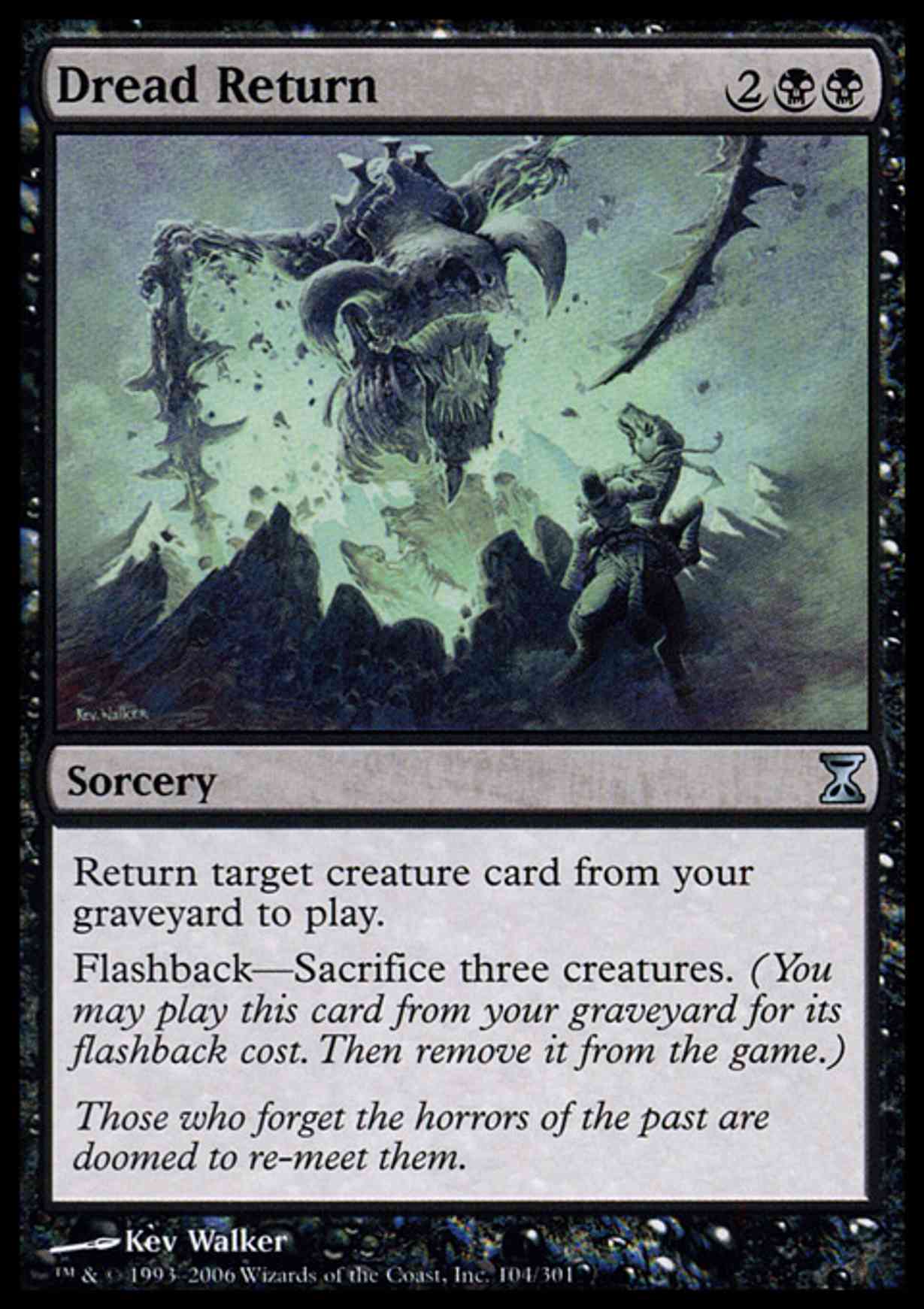 Dread Return magic card front