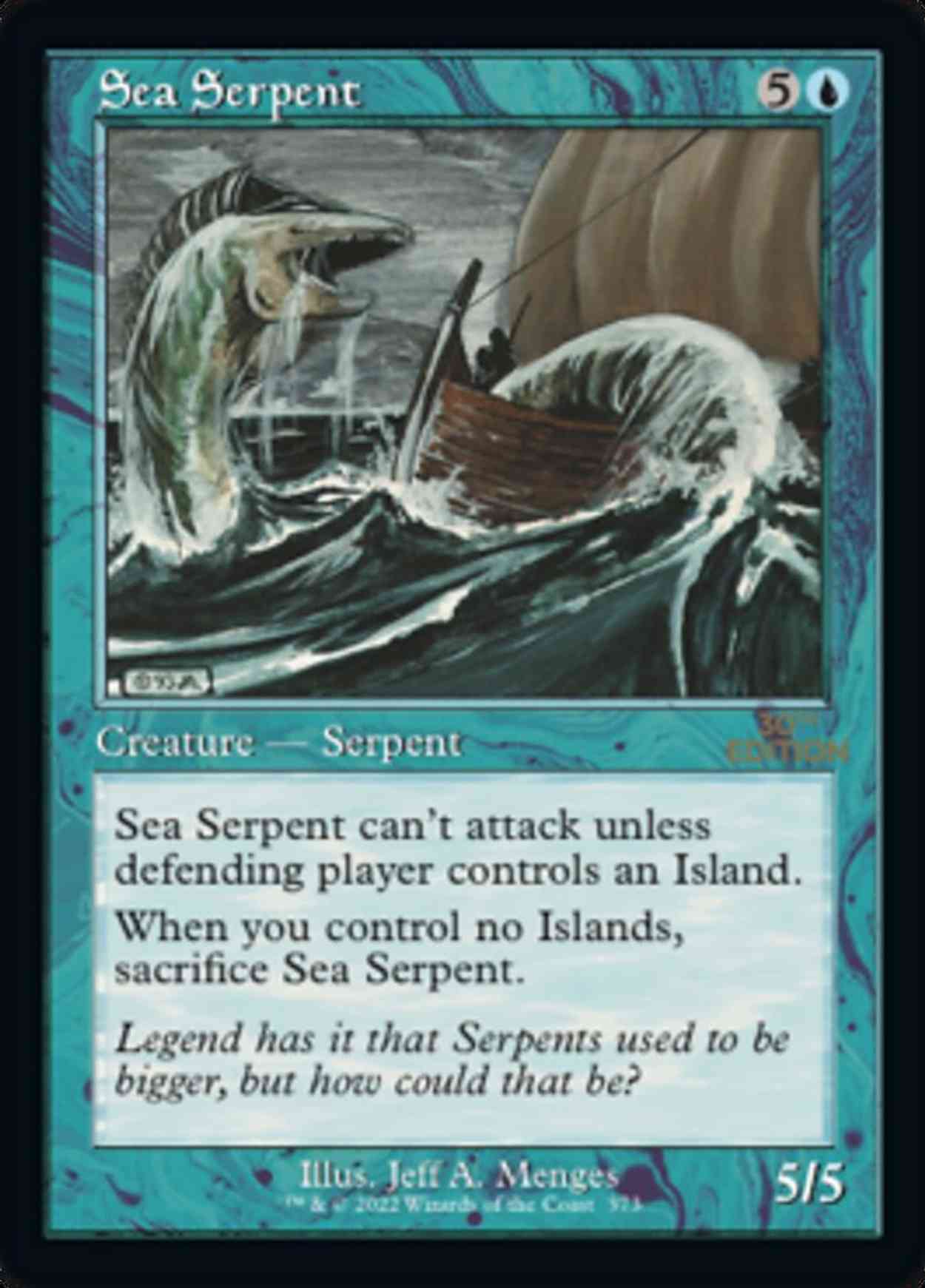 Sea Serpent (Retro Frame) magic card front