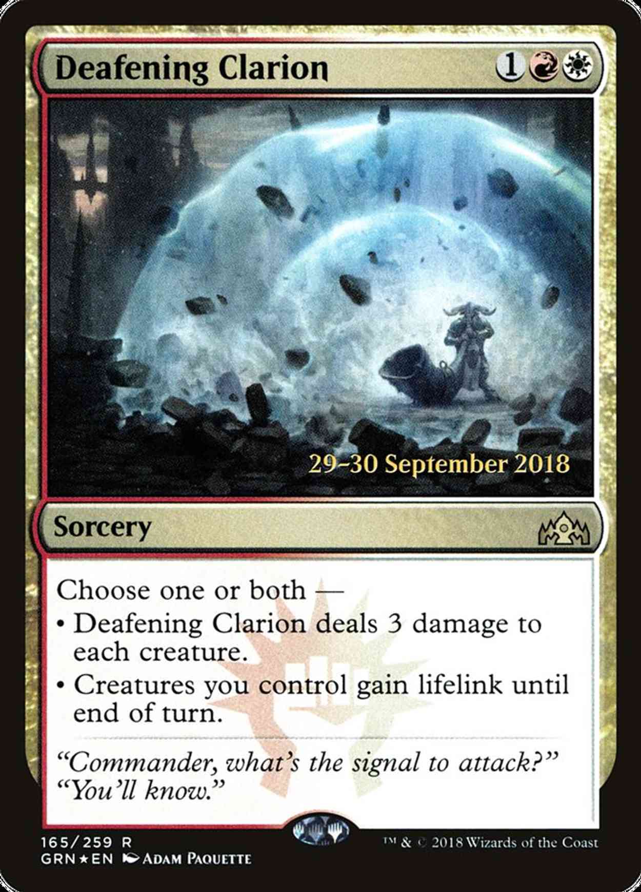 Deafening Clarion magic card front