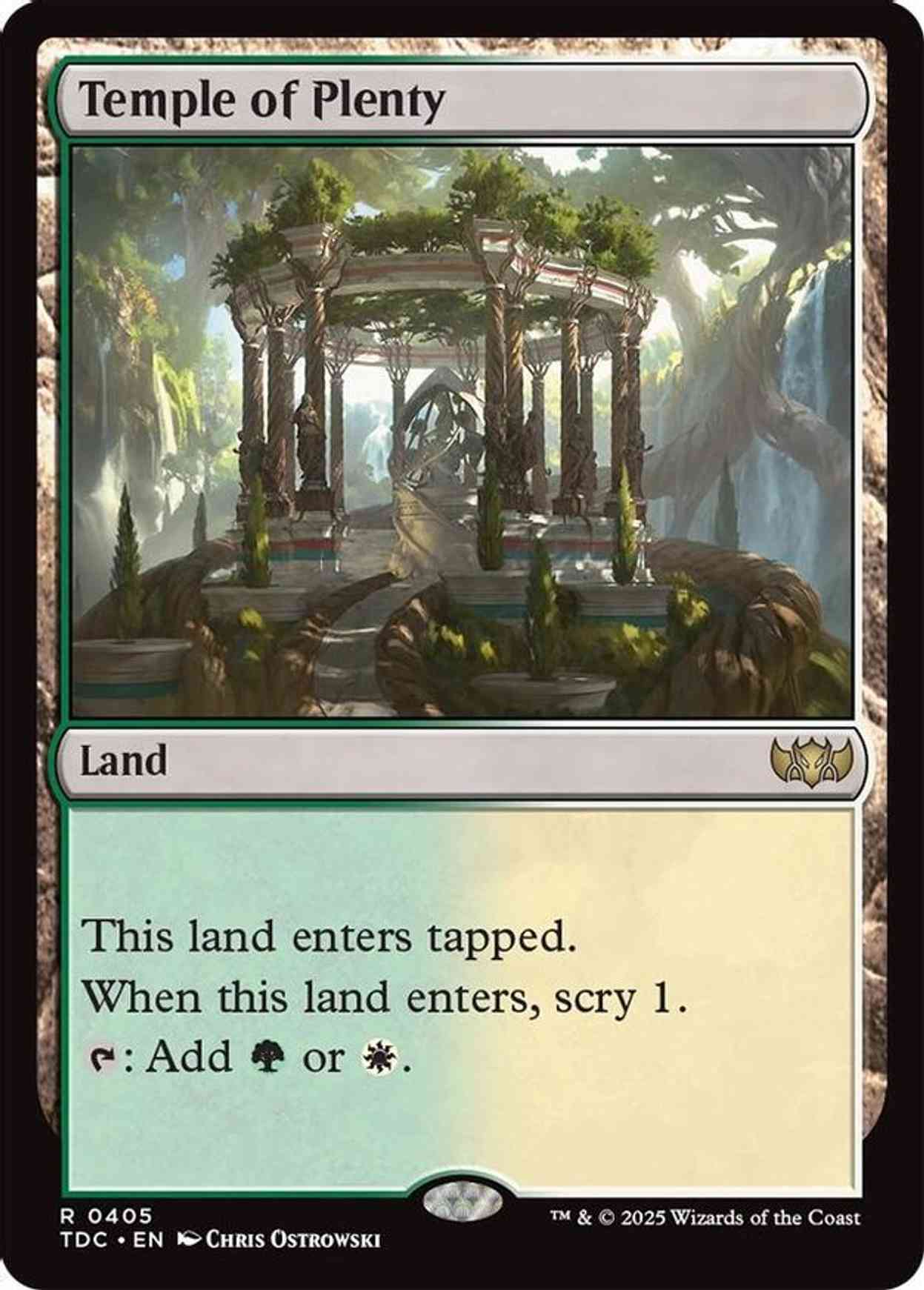 Temple of Plenty magic card front