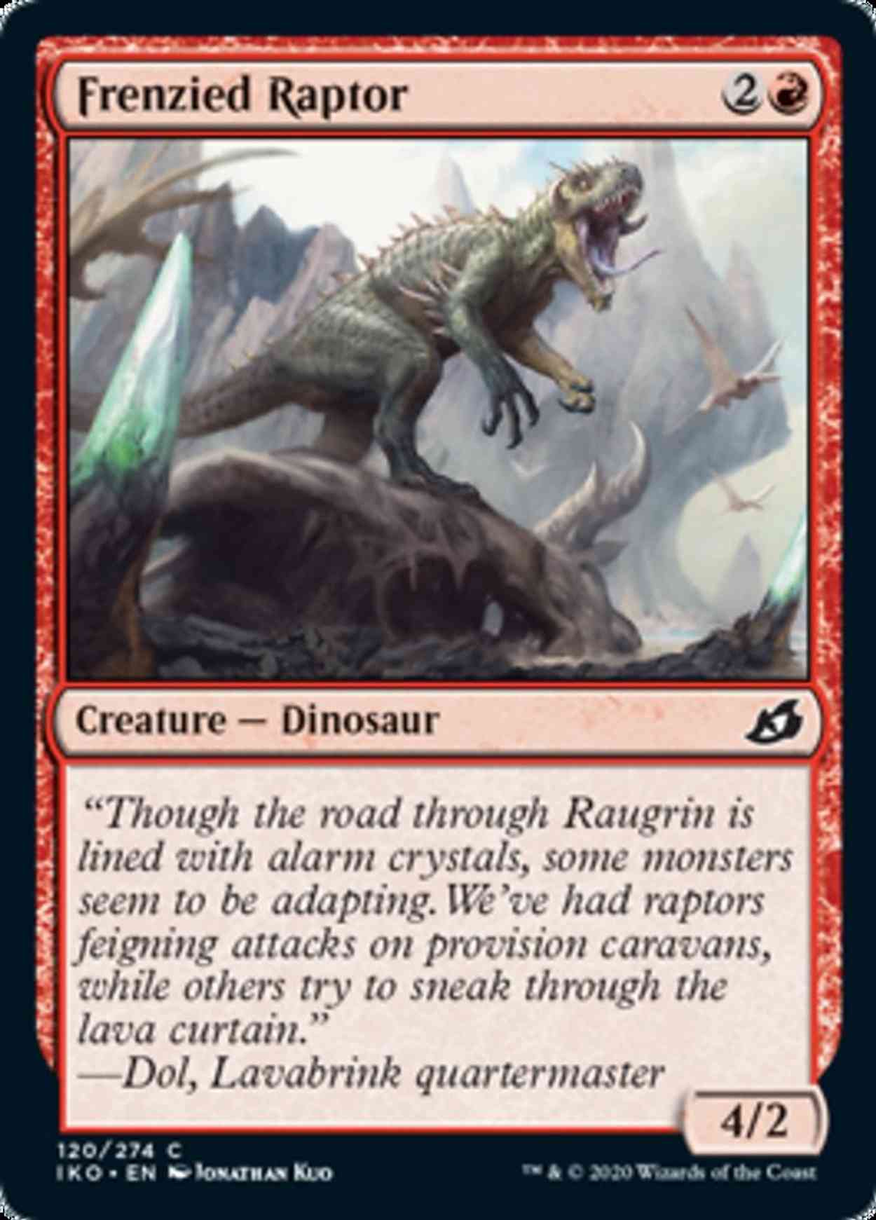 Frenzied Raptor magic card front