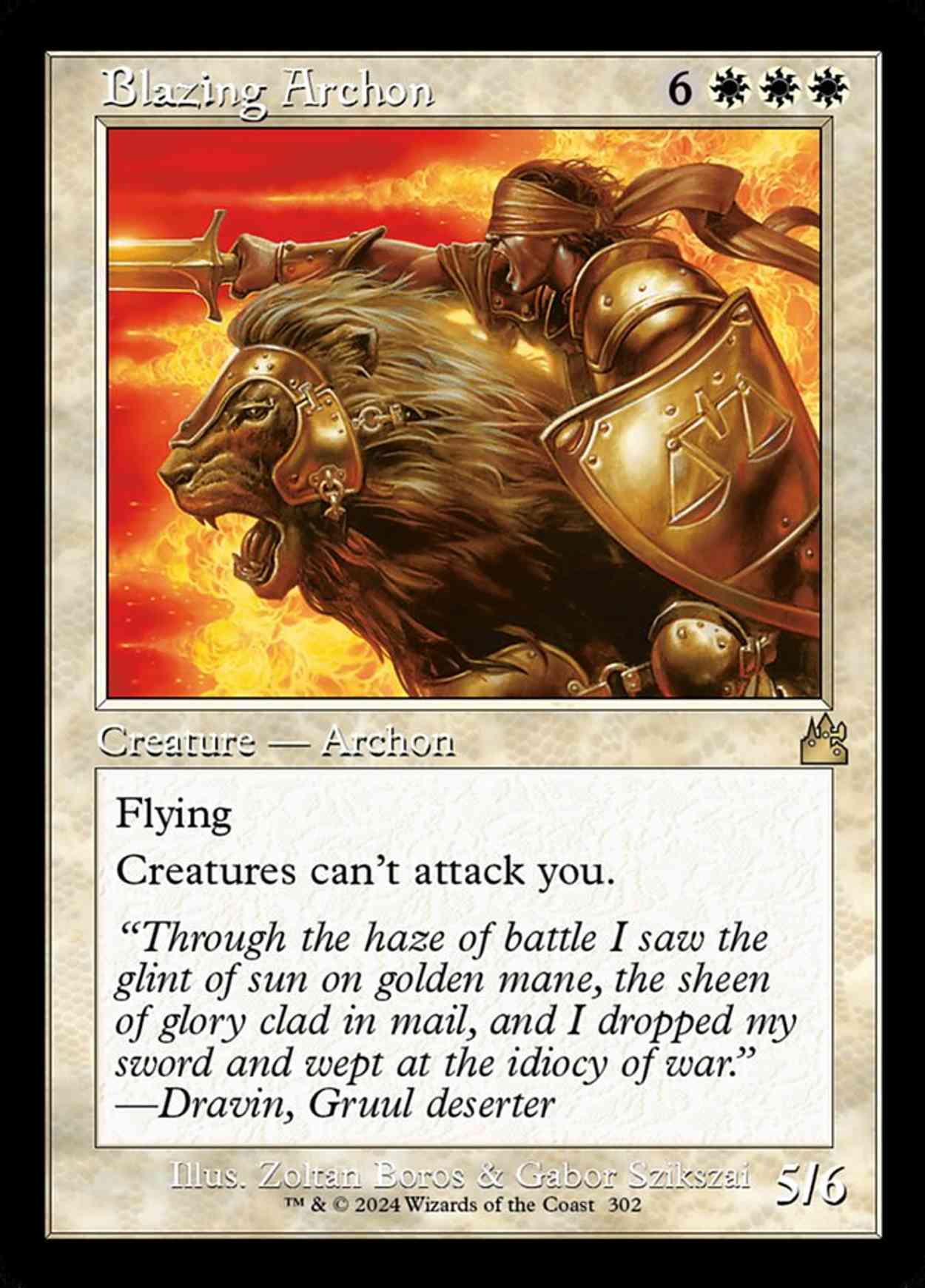 Blazing Archon (Retro Frame) magic card front