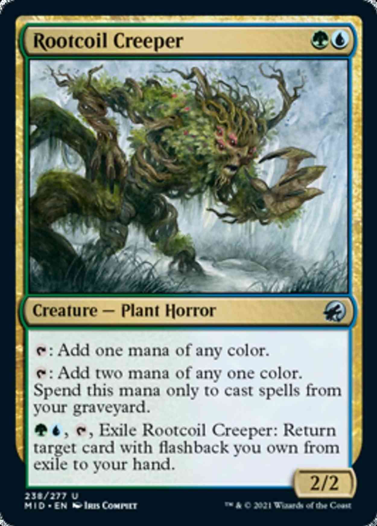 Rootcoil Creeper magic card front