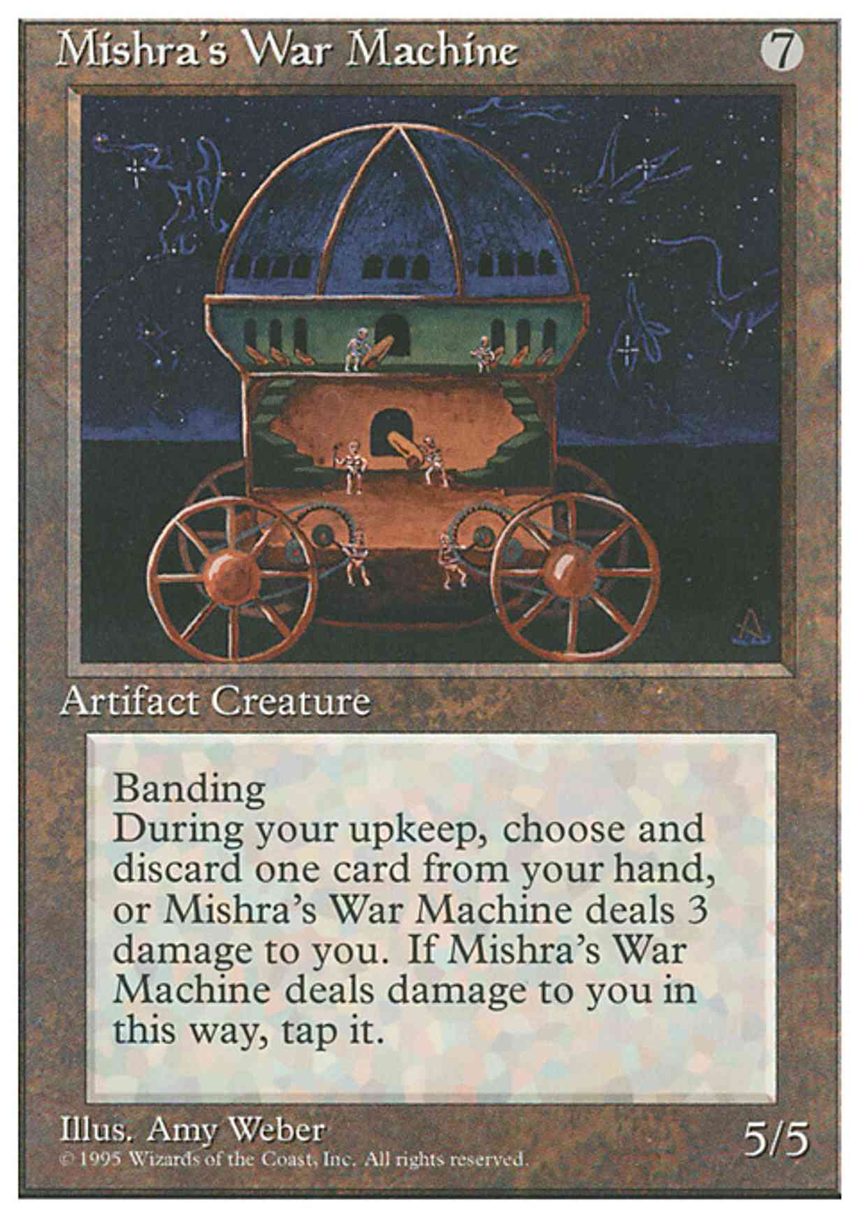 Mishra's War Machine magic card front