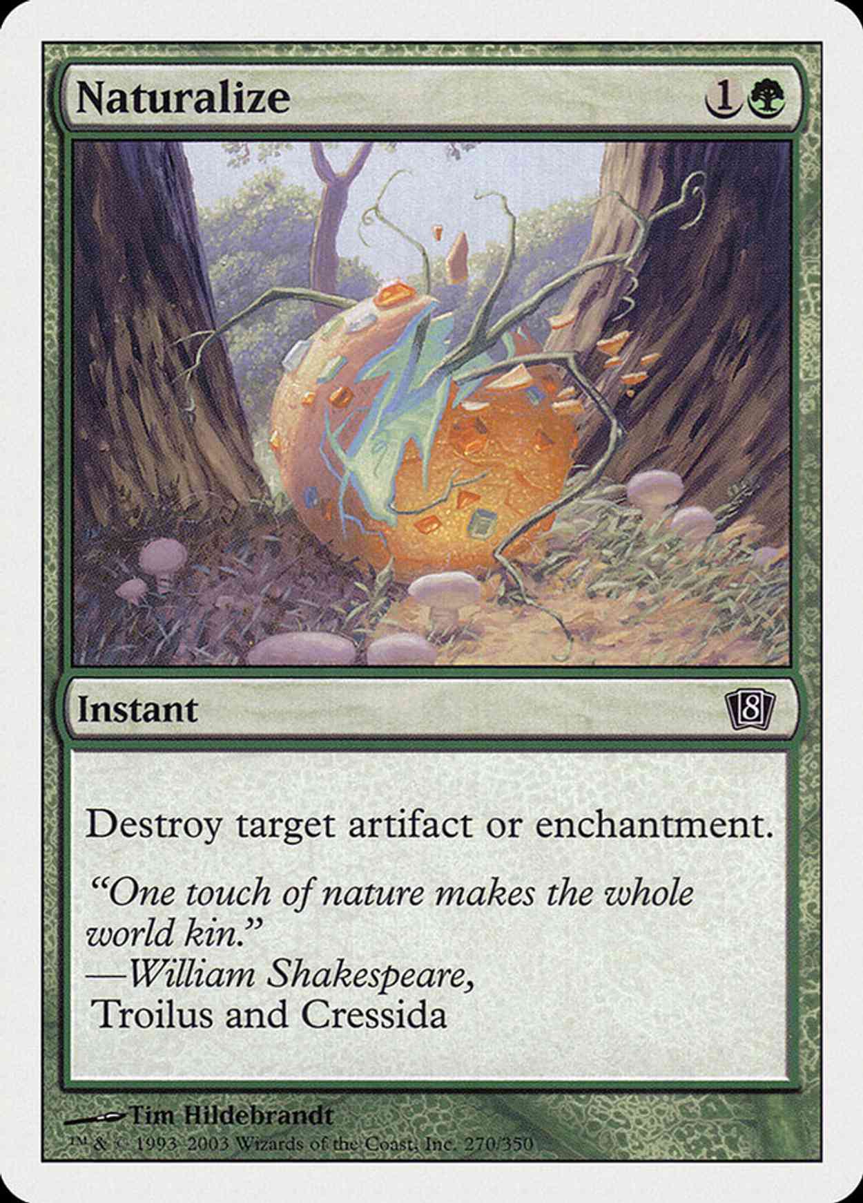Naturalize (8th Edition) magic card front