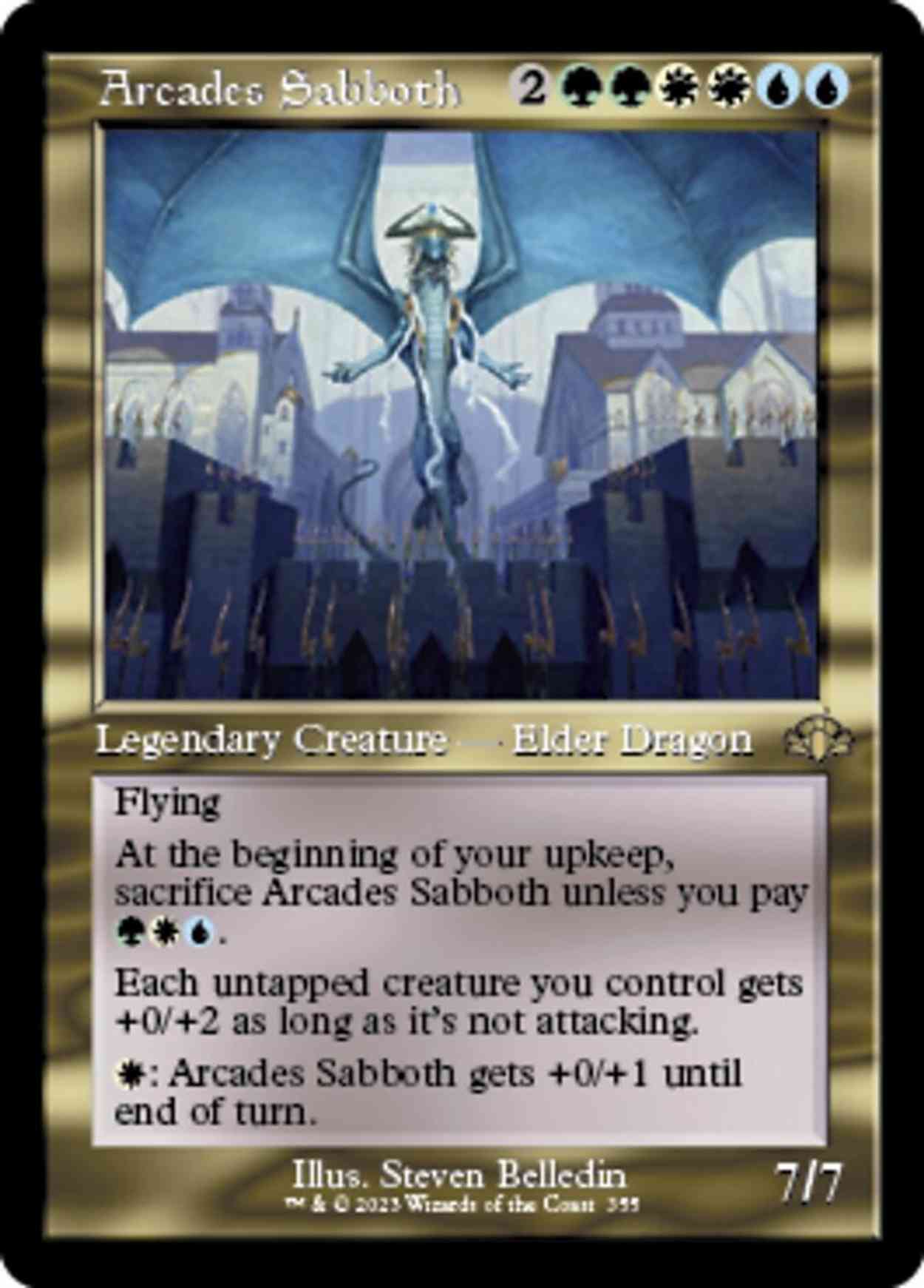 Arcades Sabboth (Retro Frame) magic card front