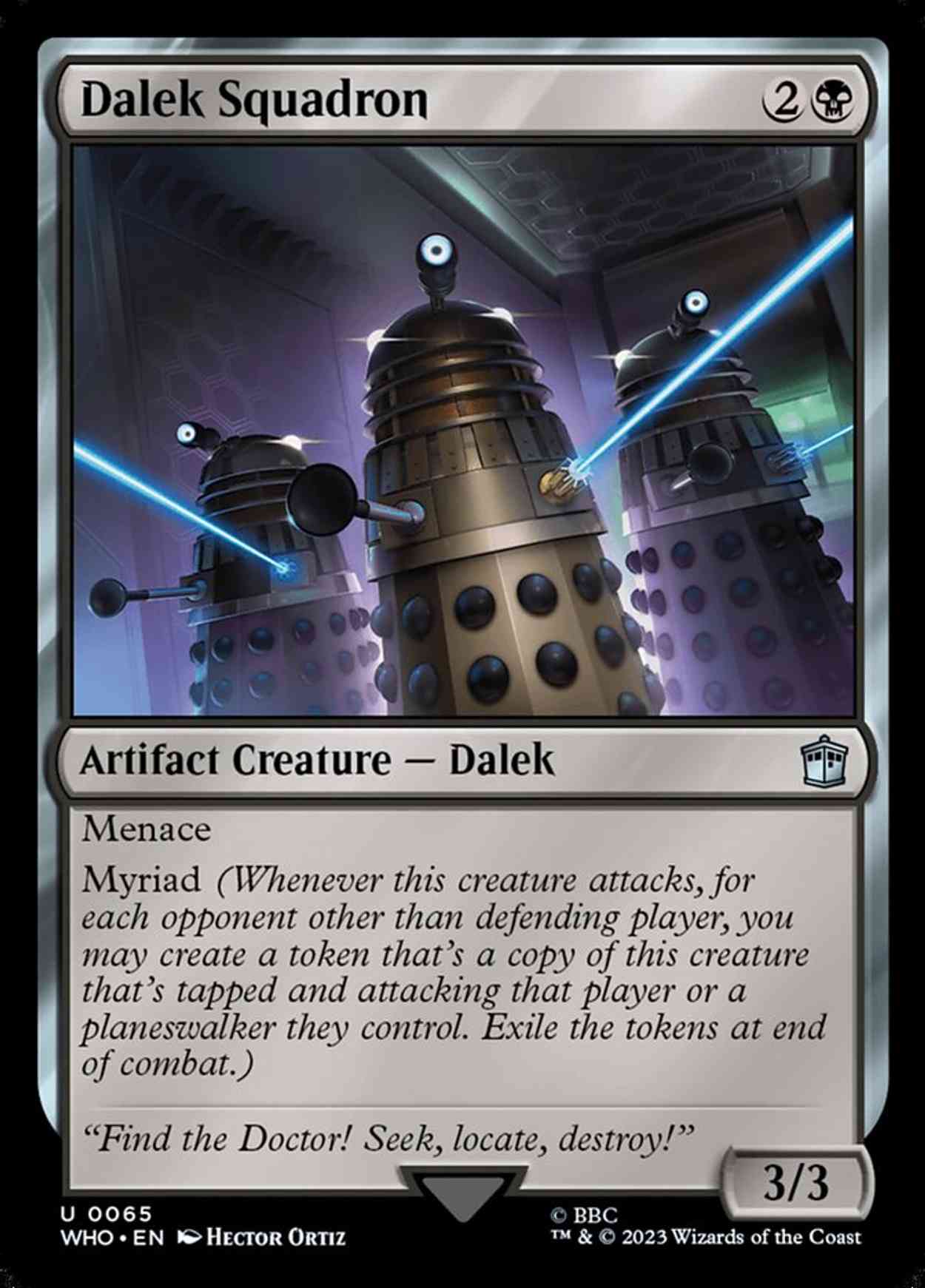 Dalek Squadron magic card front