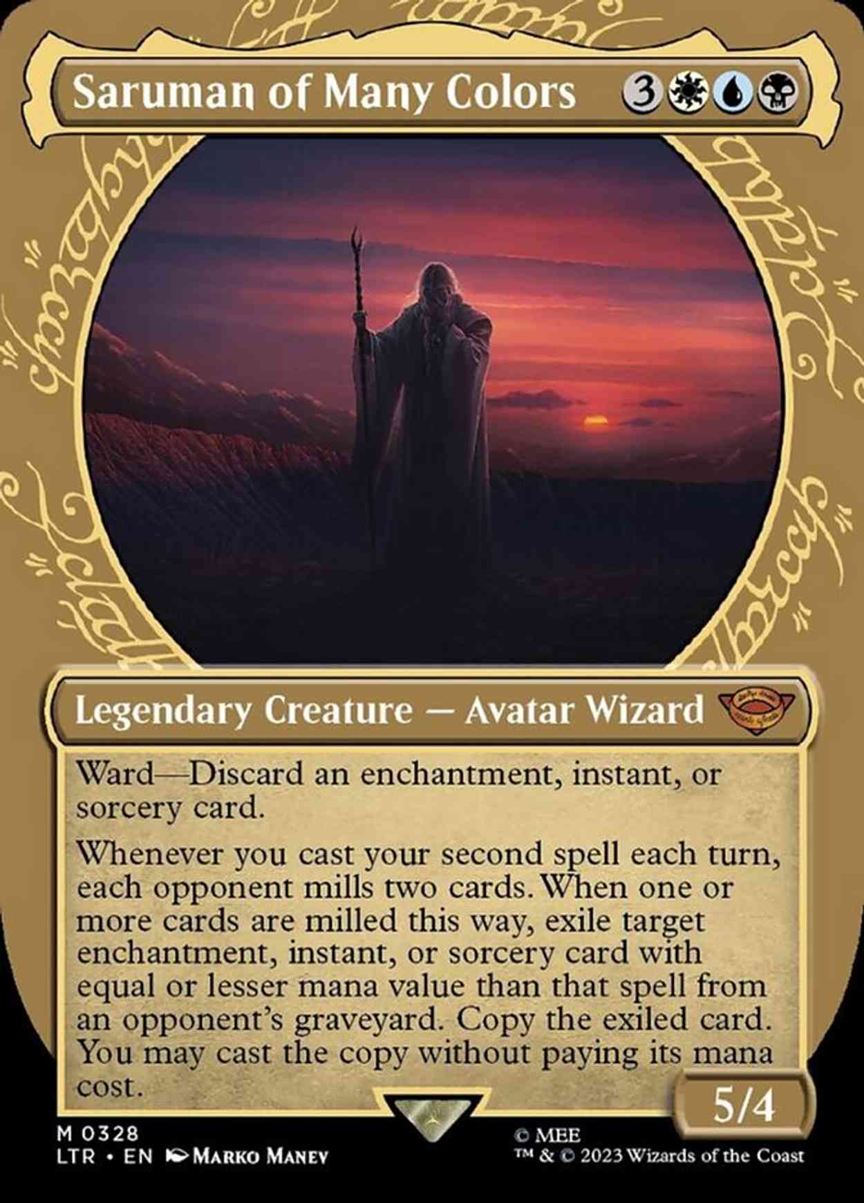 Saruman of Many Colors (Showcase) magic card front