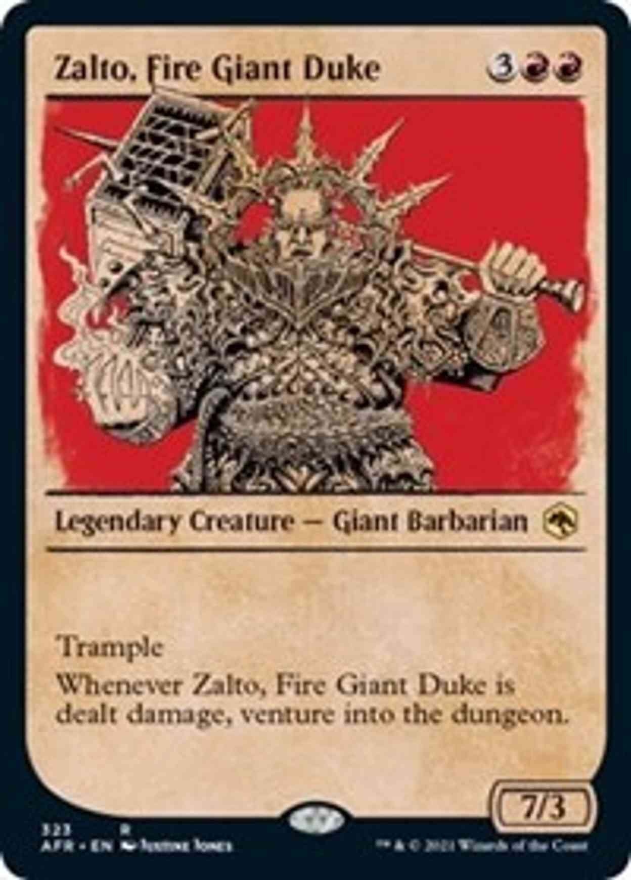 Zalto, Fire Giant Duke (Showcase) magic card front