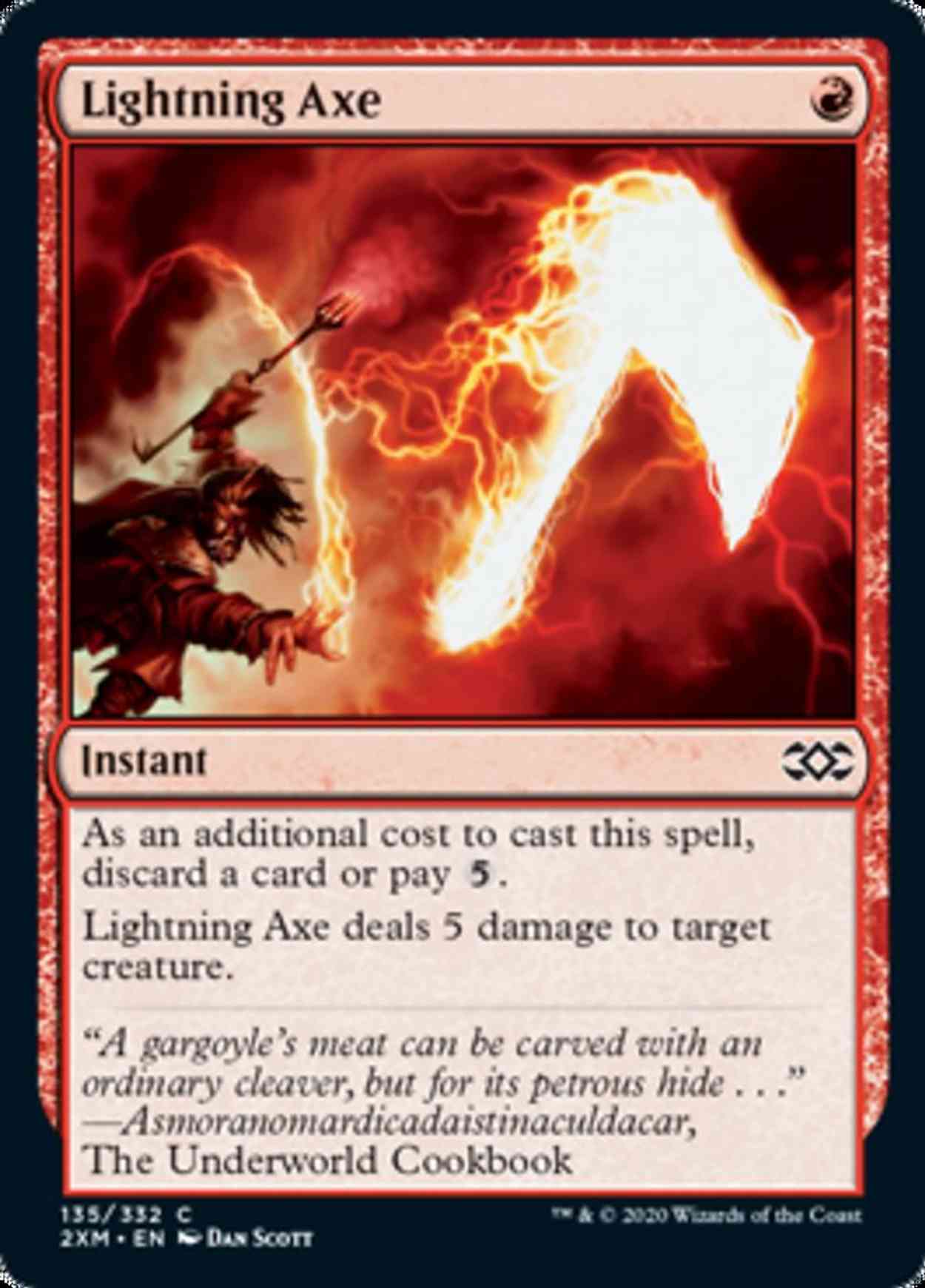 Lightning Axe magic card front