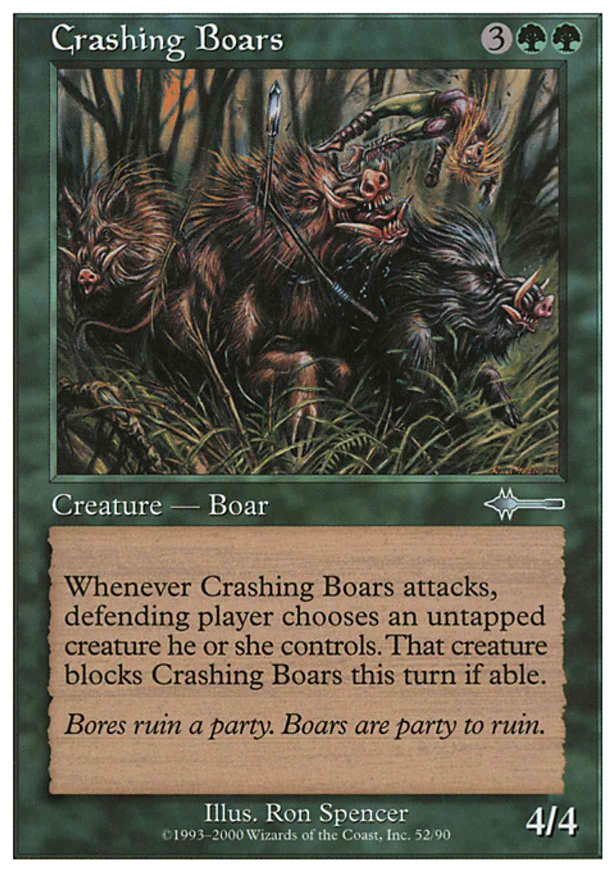 Crashing Boars magic card front