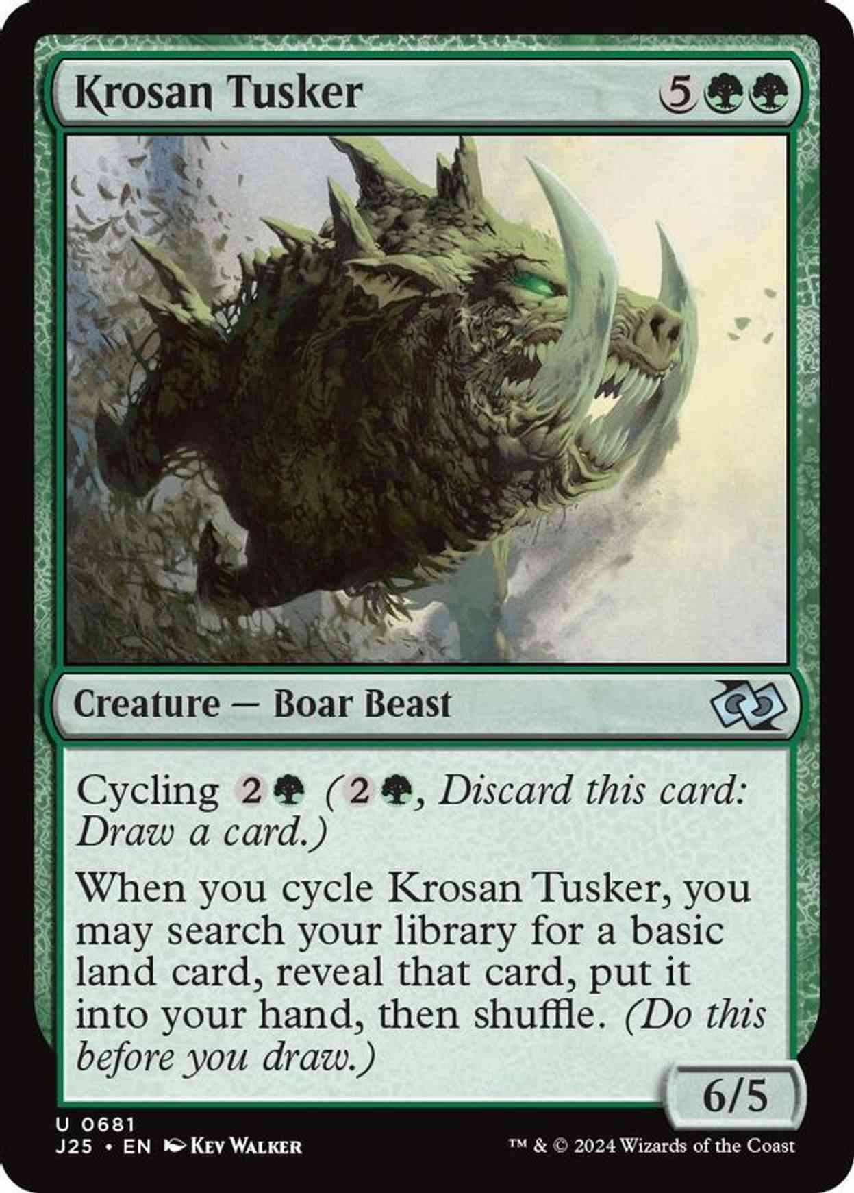 Krosan Tusker magic card front