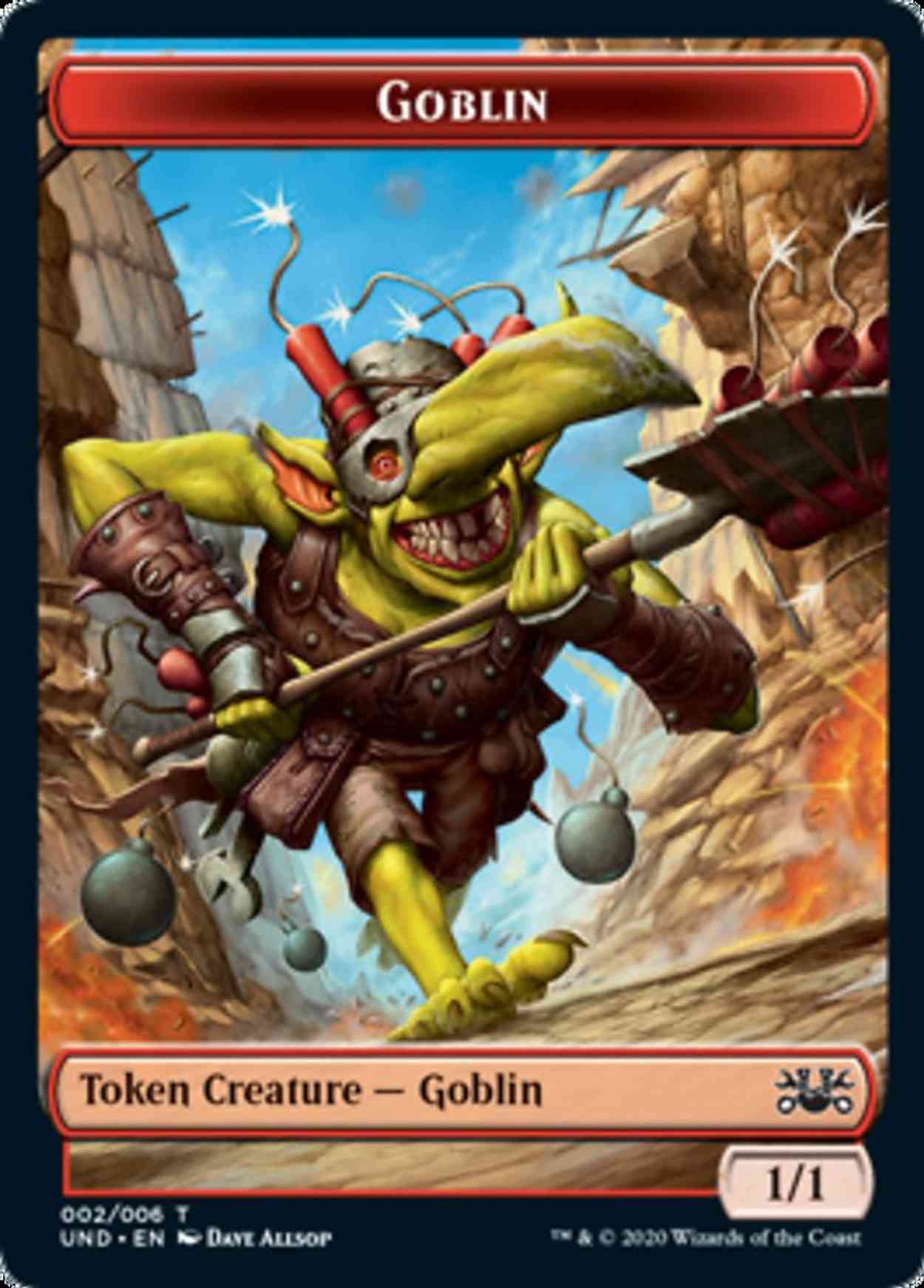 Goblin // Giant Teddy Bear Double-sided Token magic card front