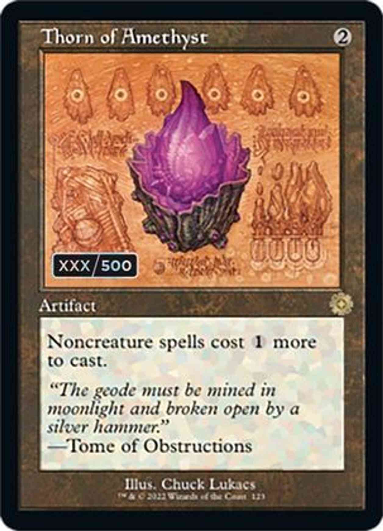 Thorn of Amethyst (Schematic) (Serial Numbered) magic card front