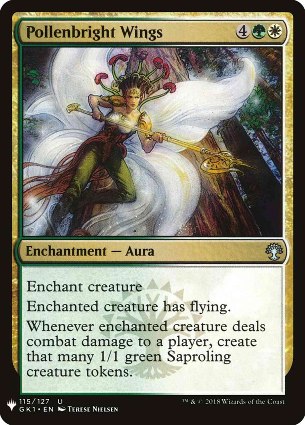 Pollenbright Wings magic card front