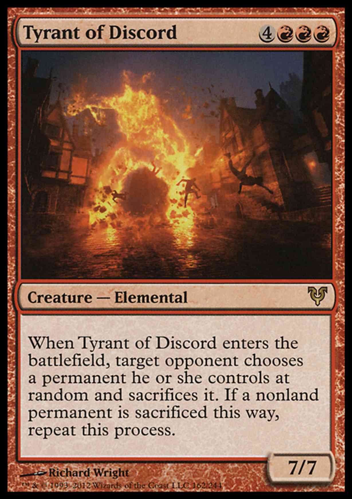 Tyrant of Discord magic card front
