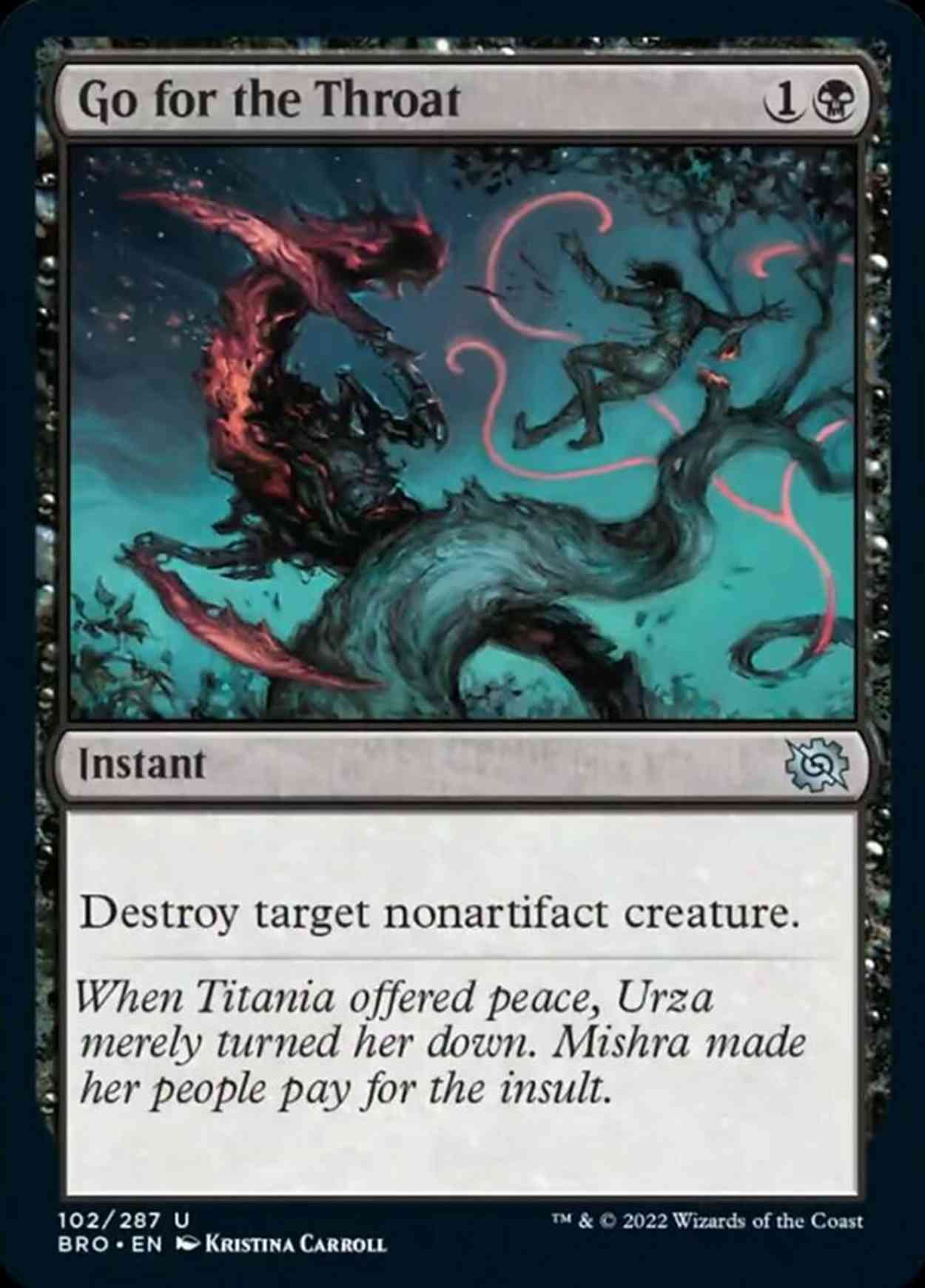 Go for the Throat magic card front