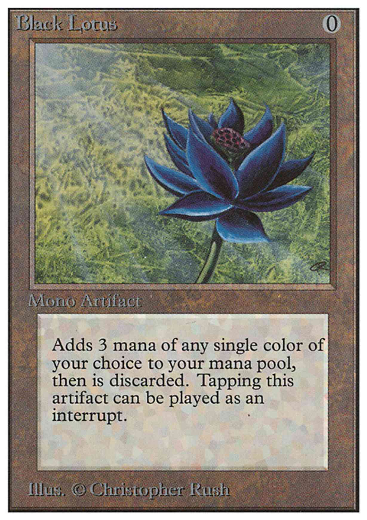 Black Lotus magic card front