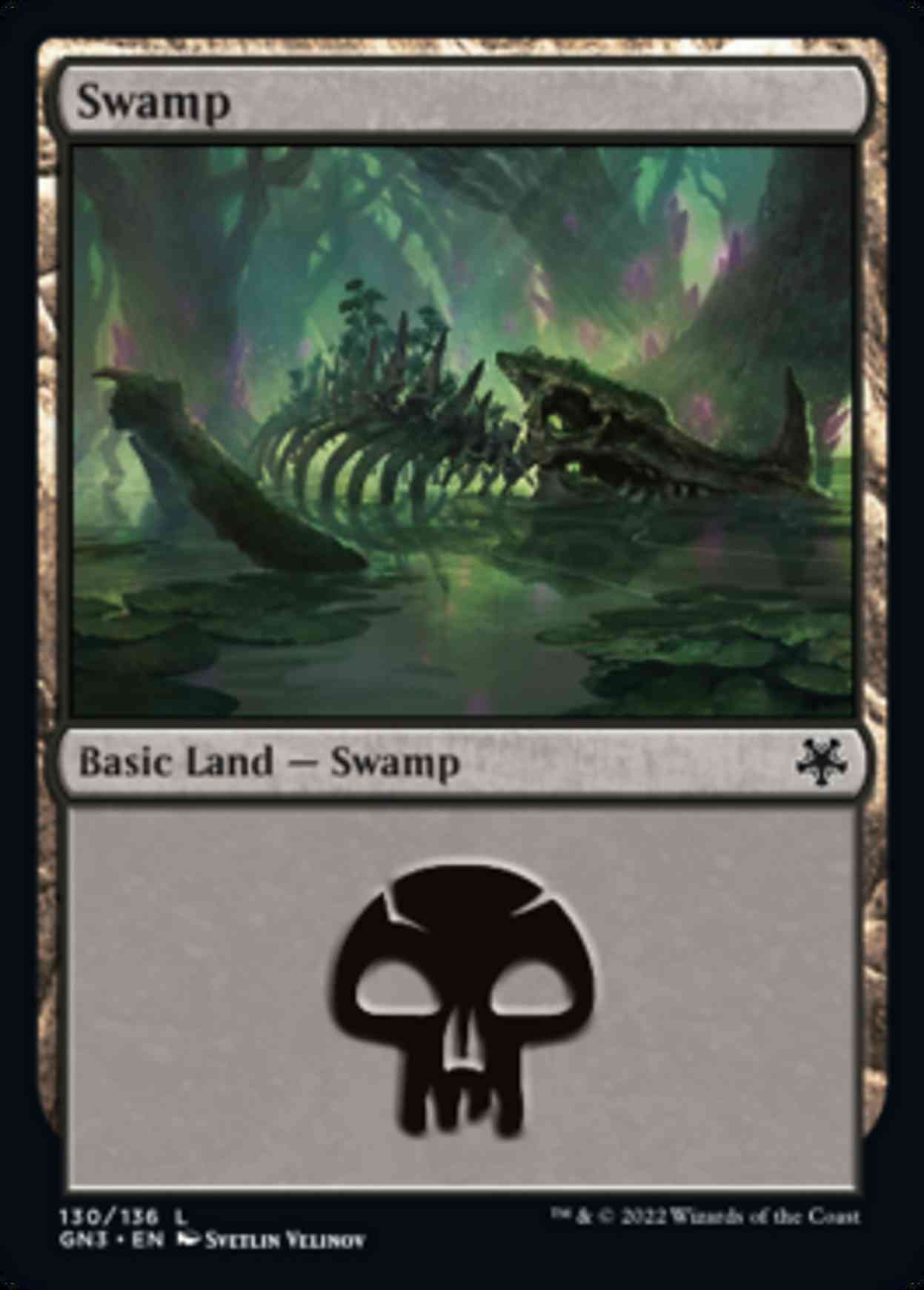Swamp (130) magic card front