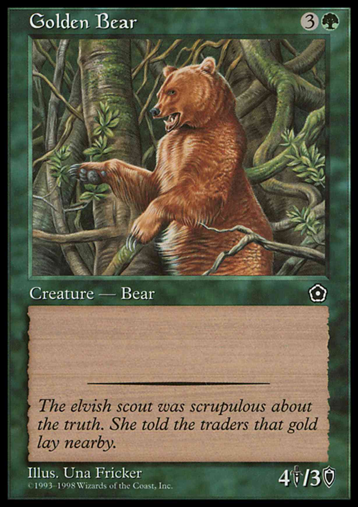 Golden Bear magic card front