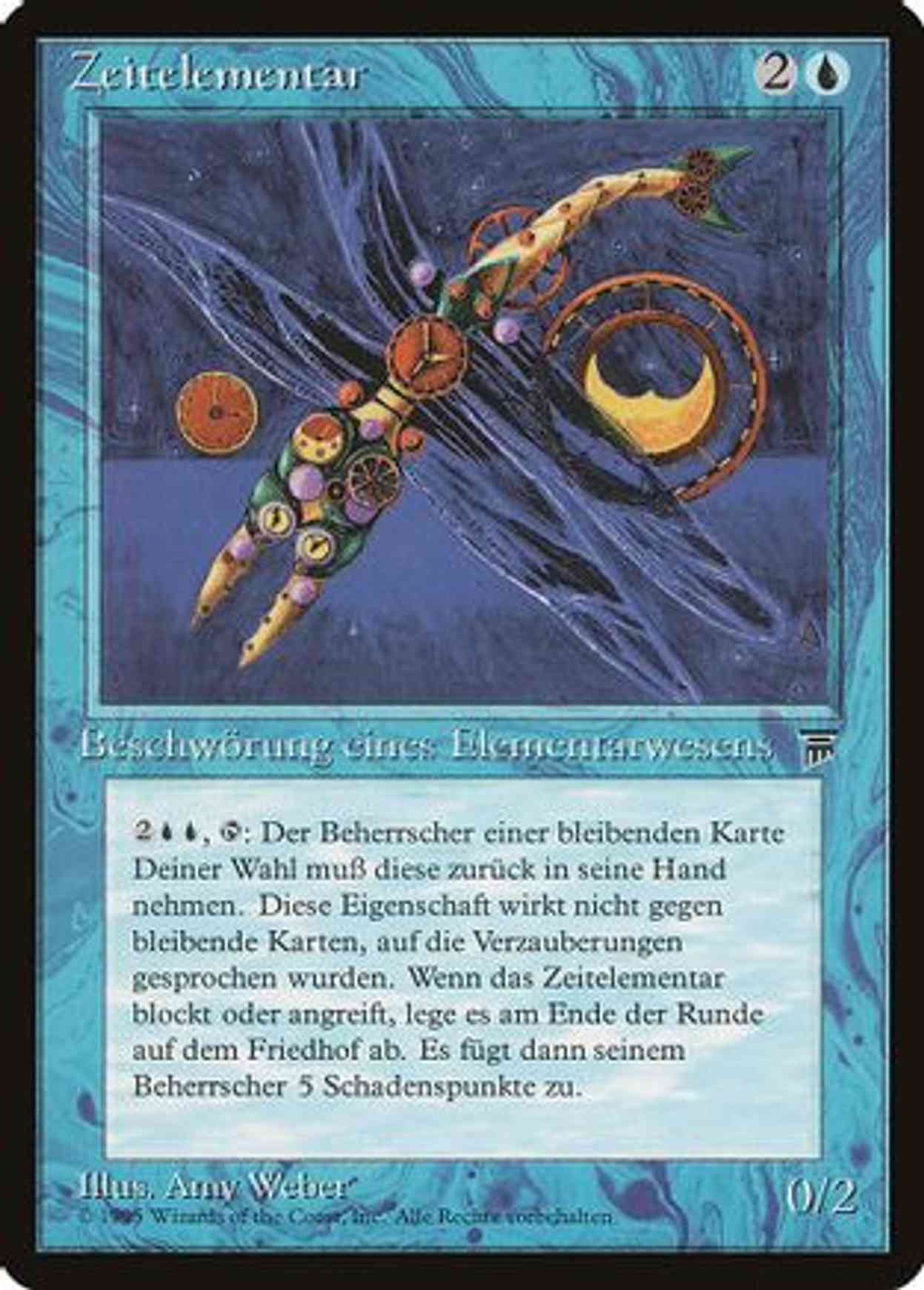 Time Elemental (German) - "Zeitelementar" magic card front