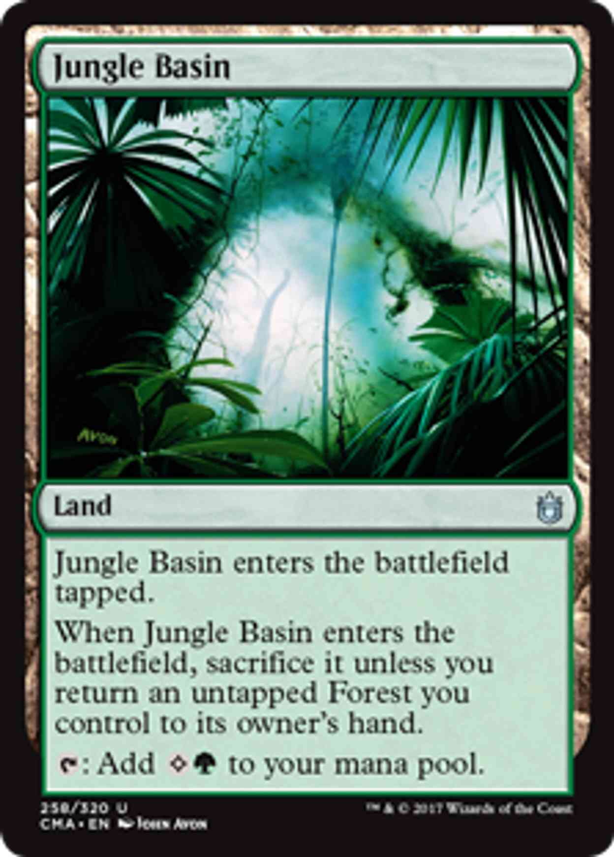 Jungle Basin magic card front