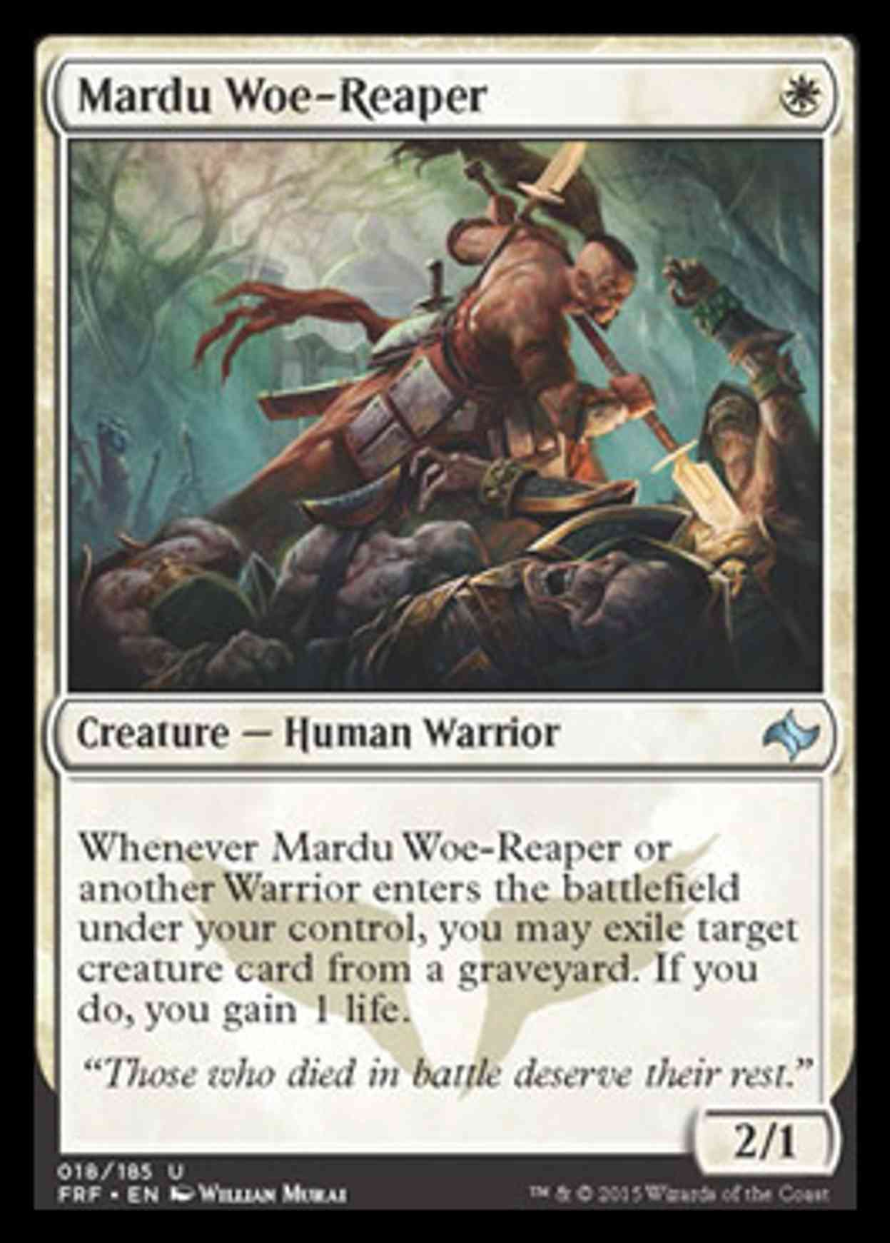 Mardu Woe-Reaper magic card front