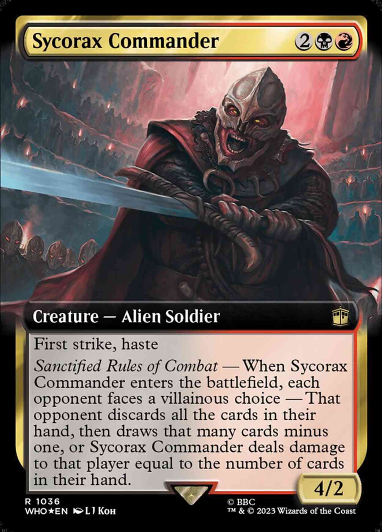 Sycorax Commander (Extended Art) (Surge Foil) magic card front