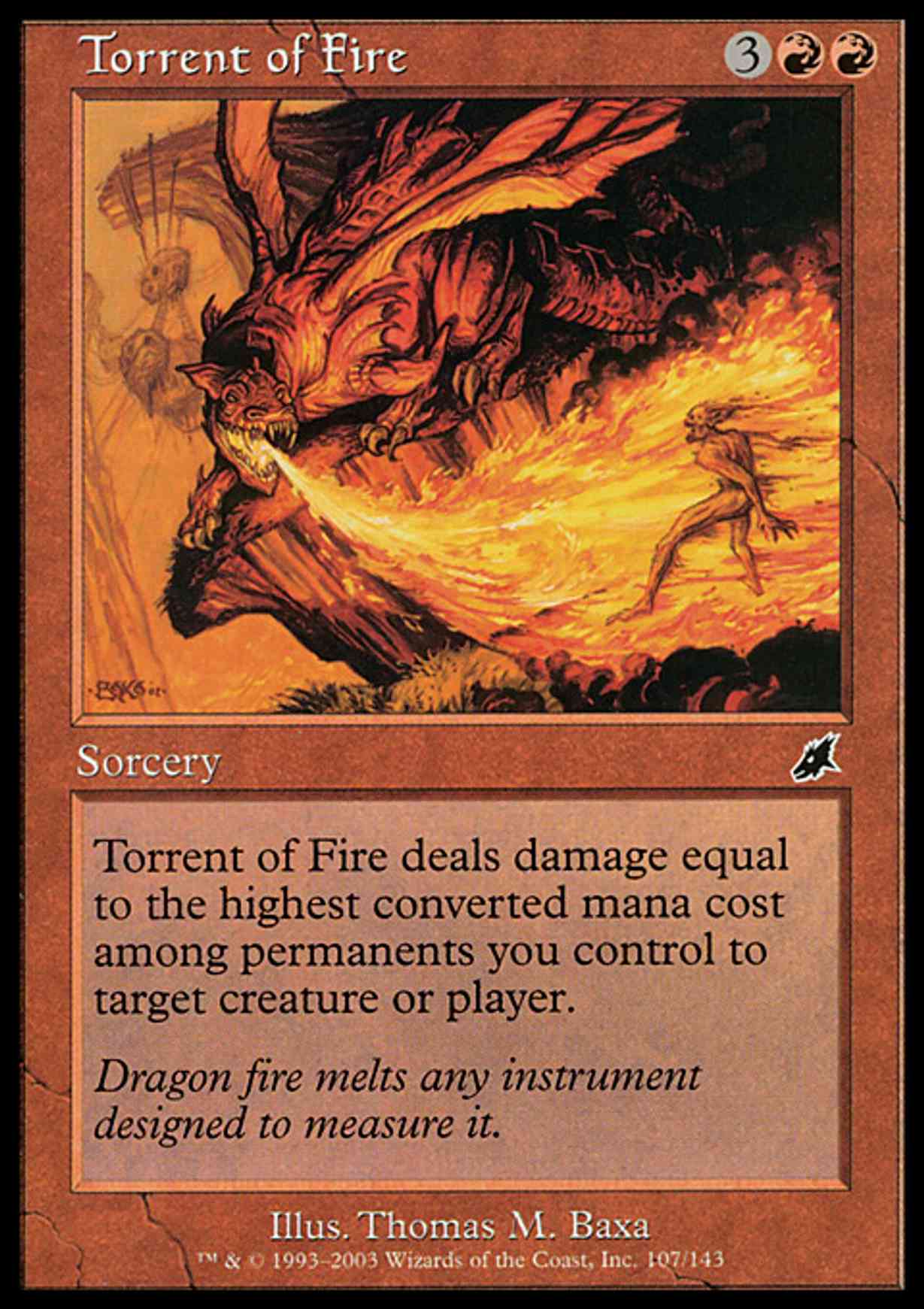Torrent of Fire magic card front