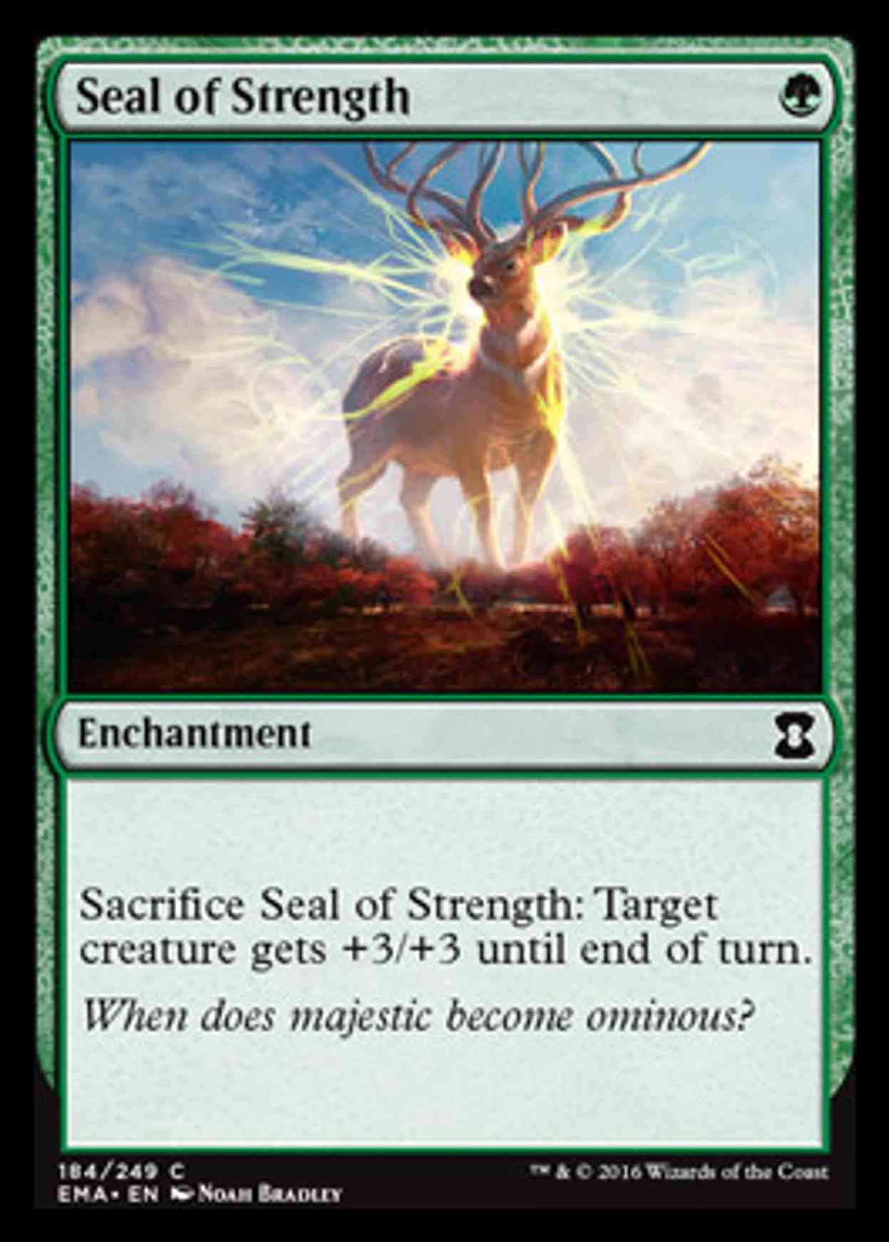 Seal of Strength magic card front