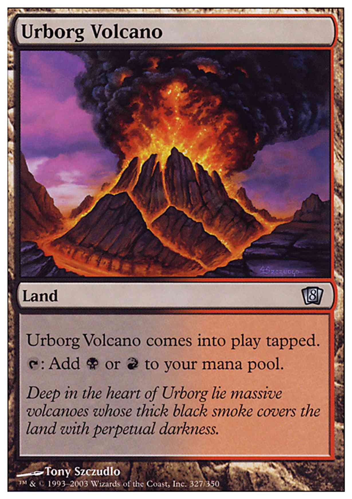 Urborg Volcano magic card front