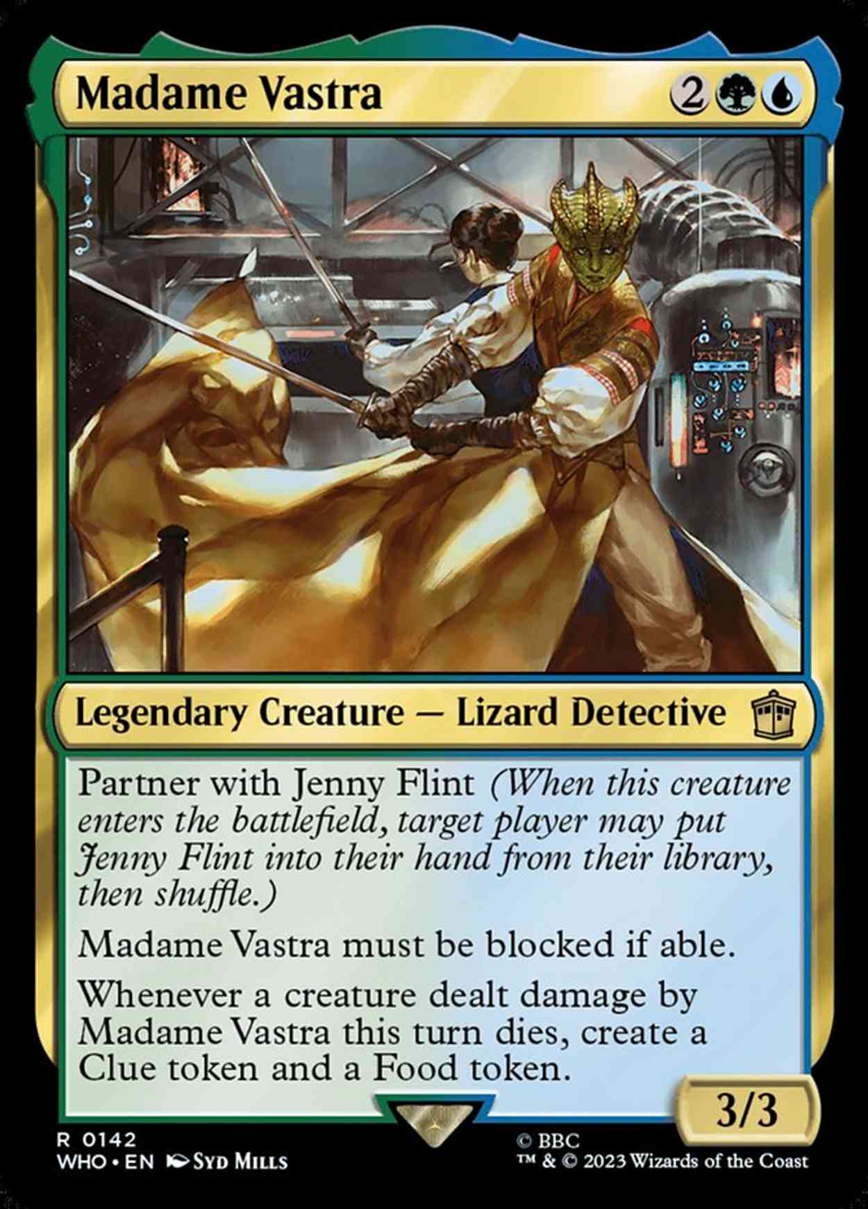 Madame Vastra magic card front