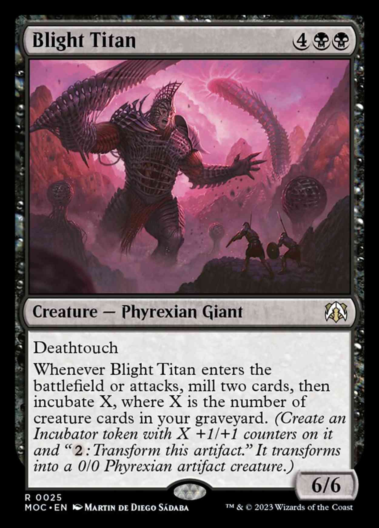Blight Titan magic card front