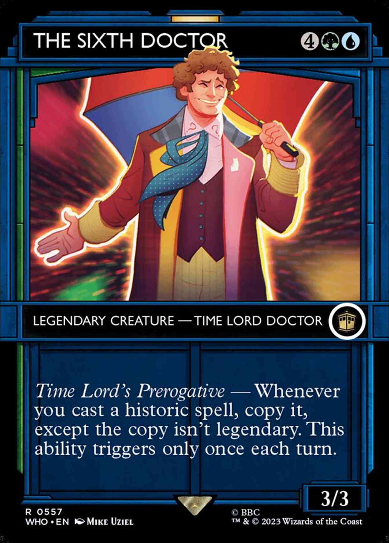 The Sixth Doctor (Showcase) magic card front