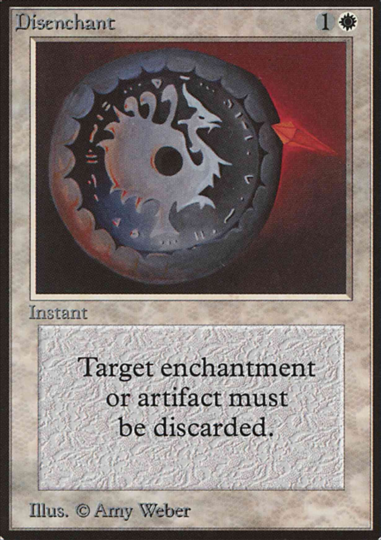 Disenchant magic card front