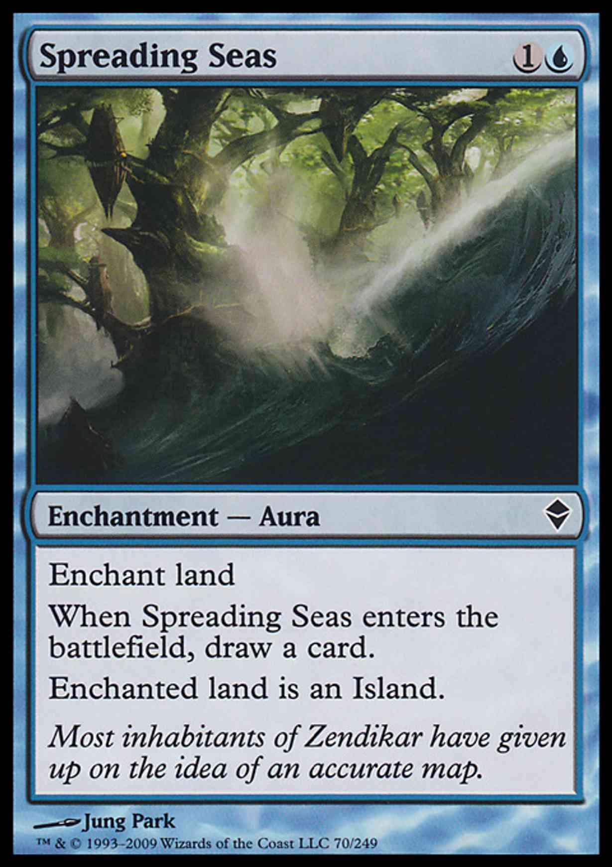 Spreading Seas magic card front