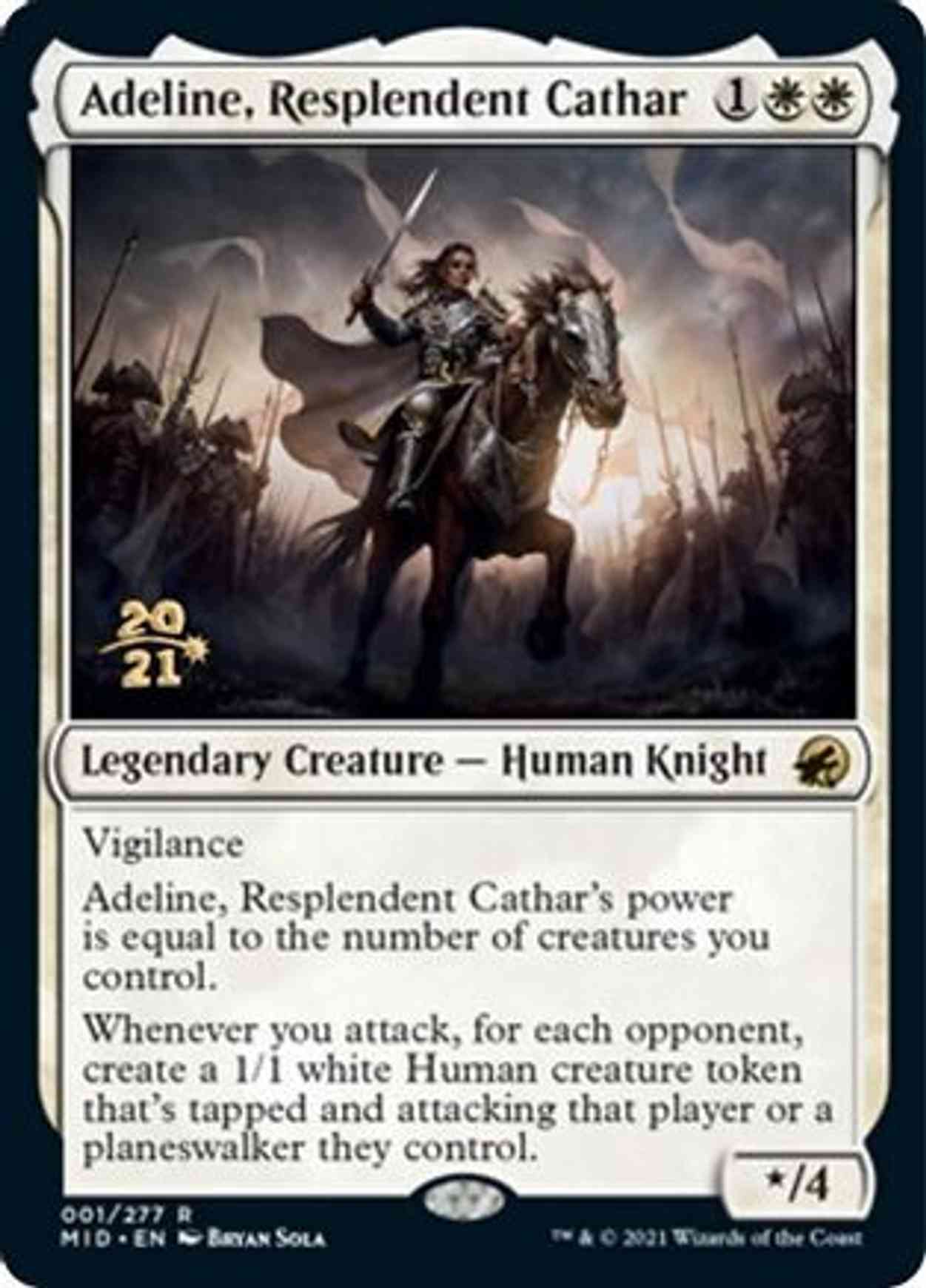 Adeline, Resplendent Cathar magic card front