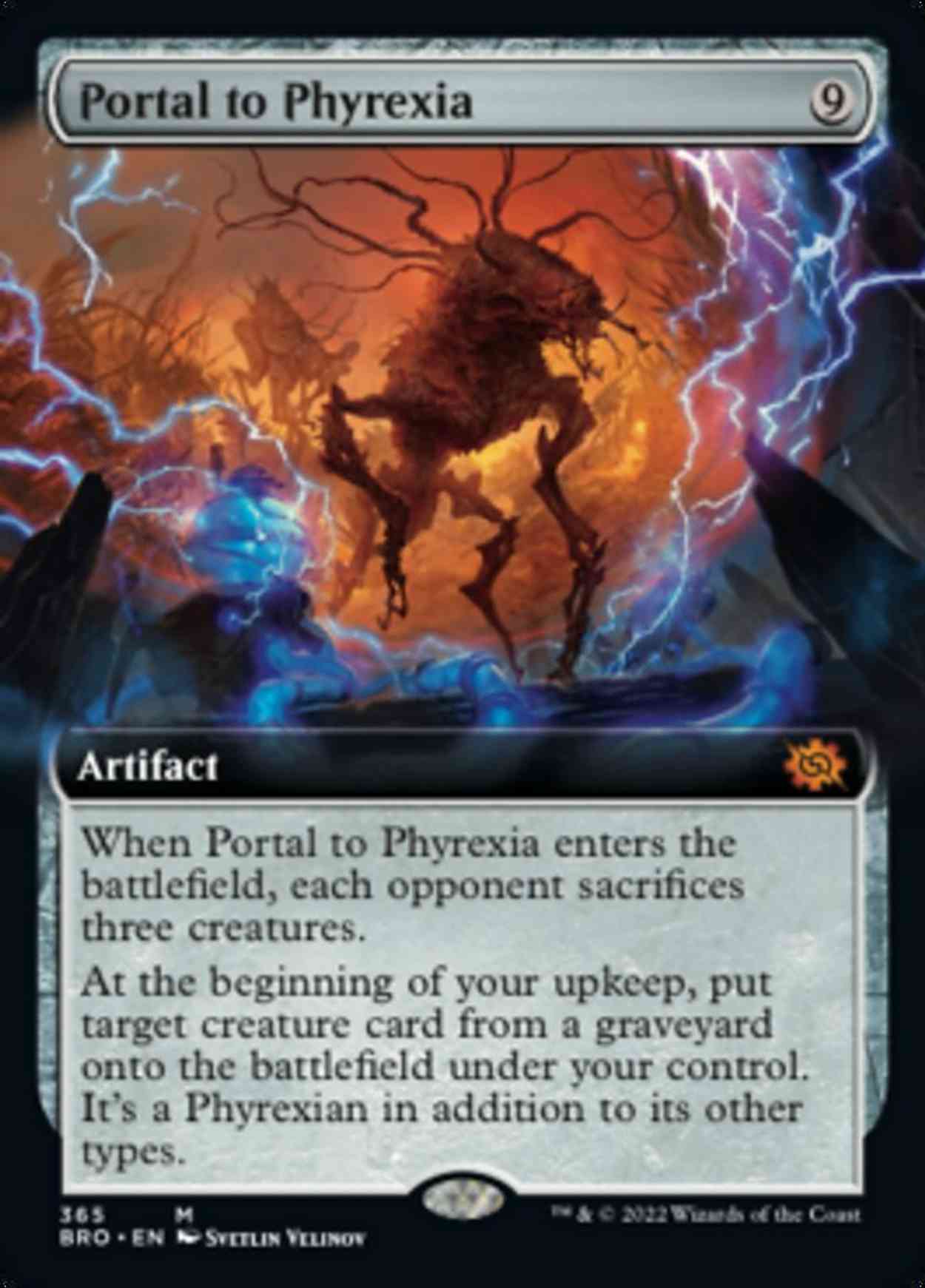 Portal to Phyrexia (Extended Art) magic card front