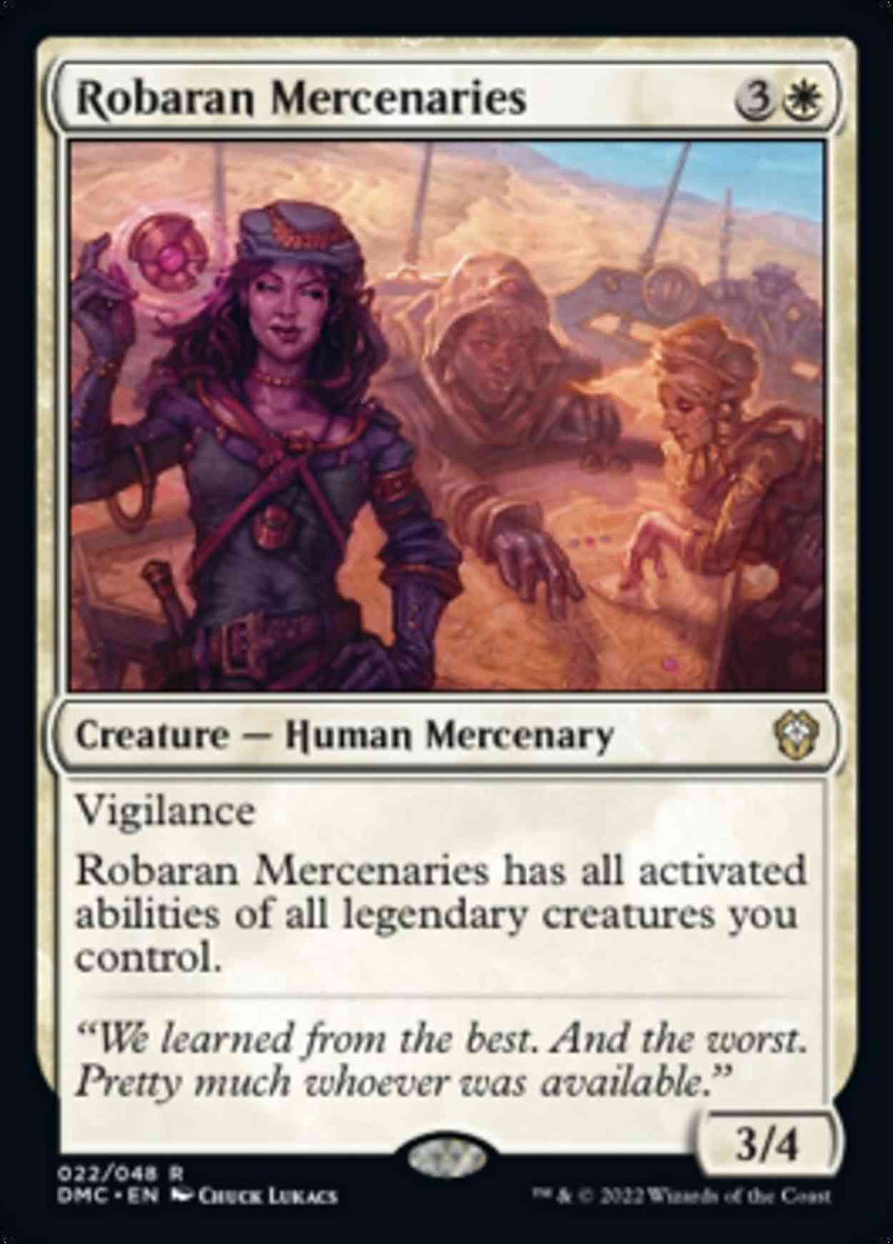 Robaran Mercenaries magic card front