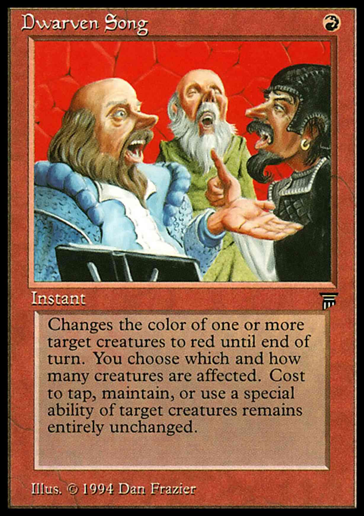 Dwarven Song magic card front