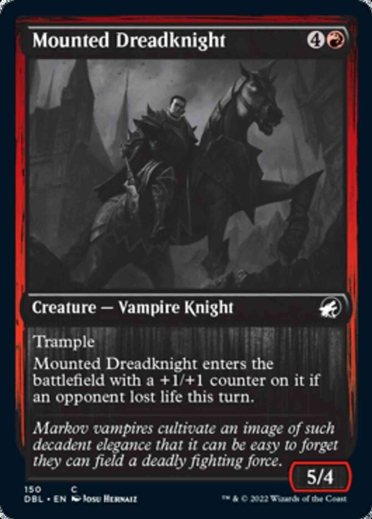 Mounted Dreadknight magic card front