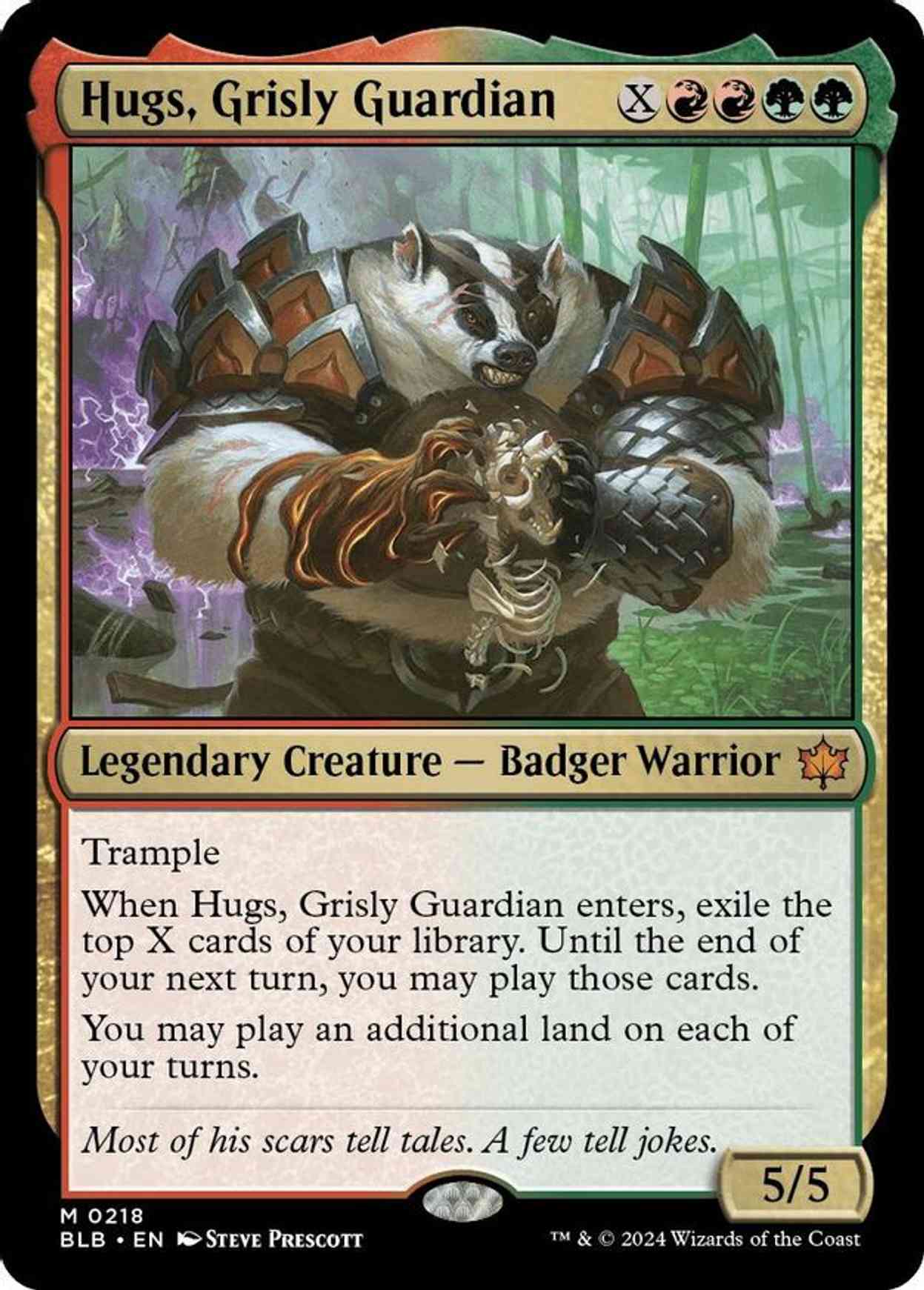 Hugs, Grisly Guardian magic card front