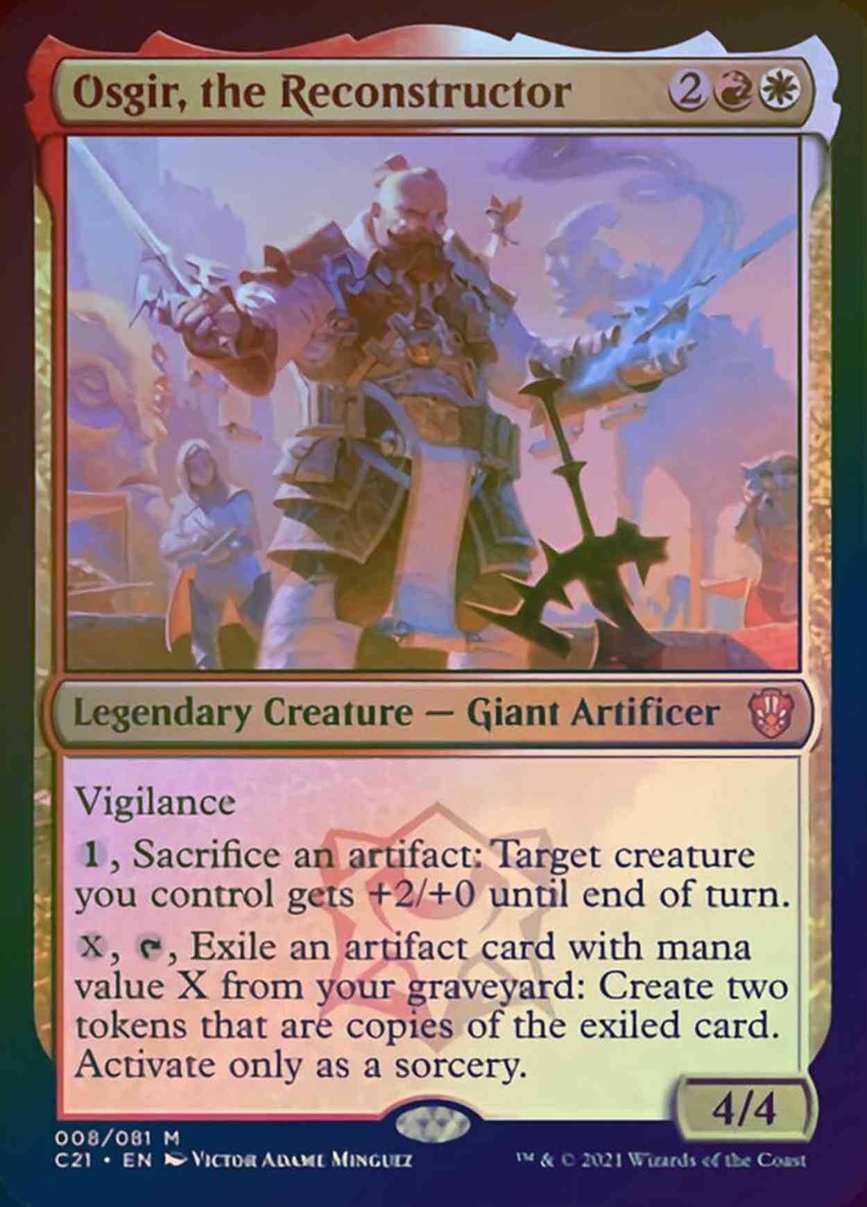 Osgir, the Reconstructor (Display Commander) - Thick Stock magic card front