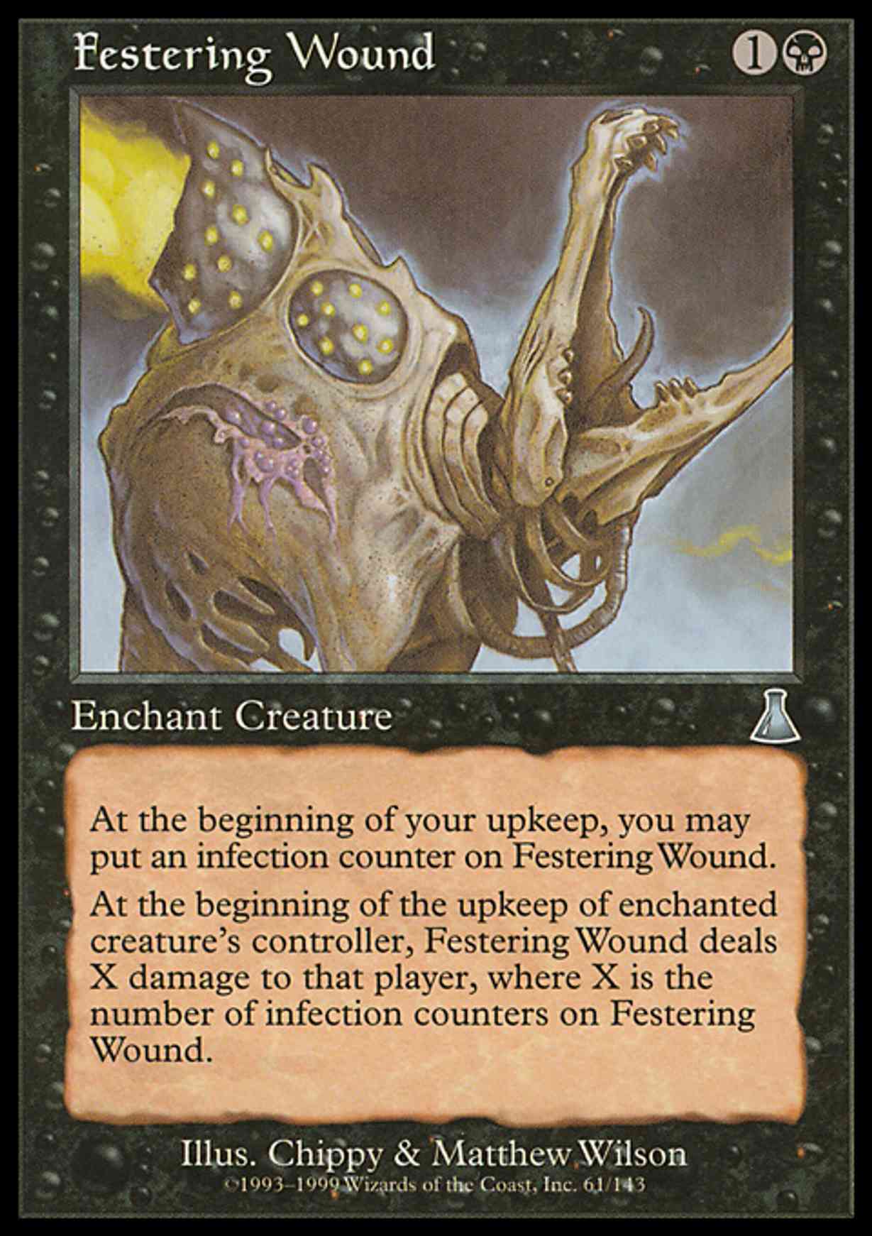 Festering Wound magic card front