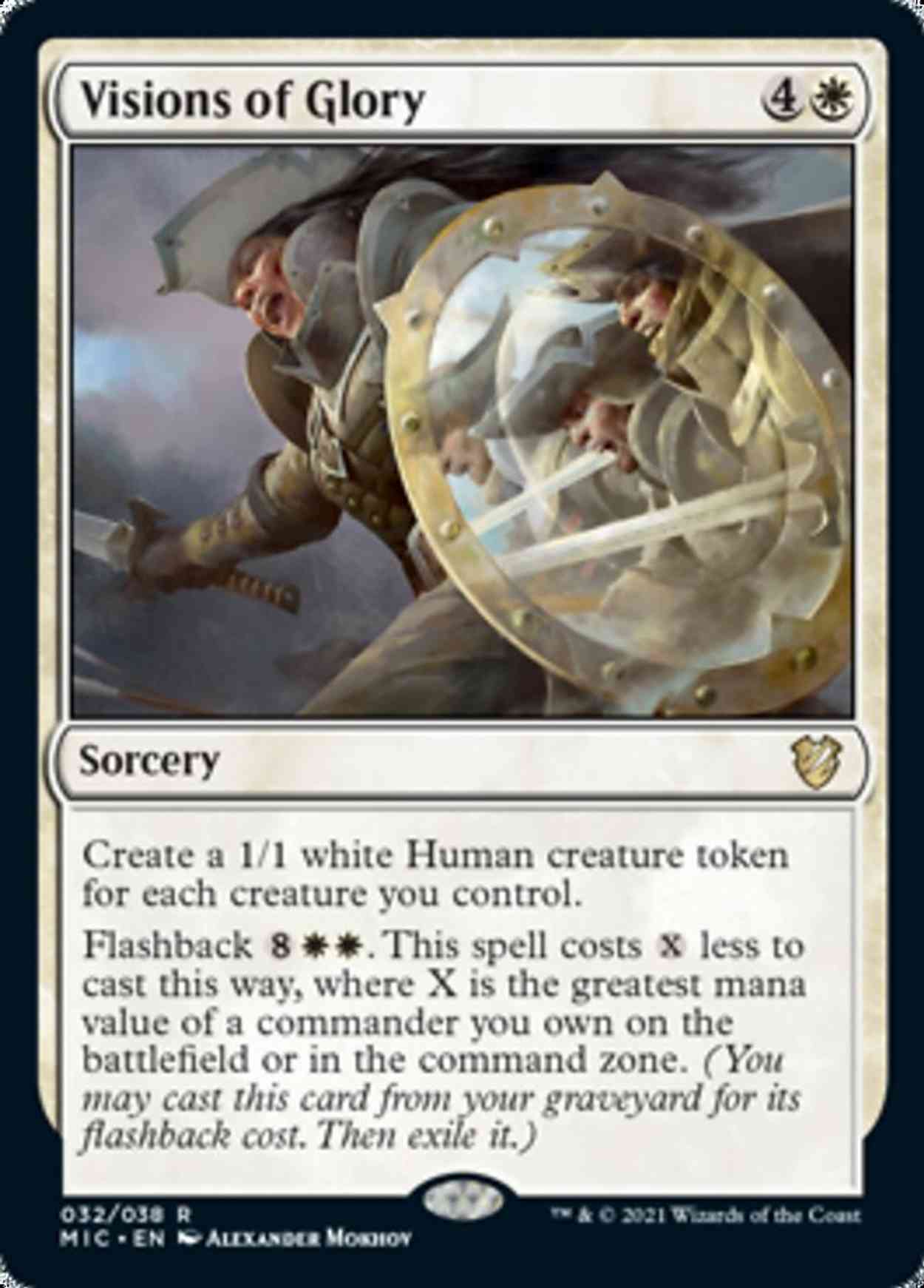 Visions of Glory magic card front